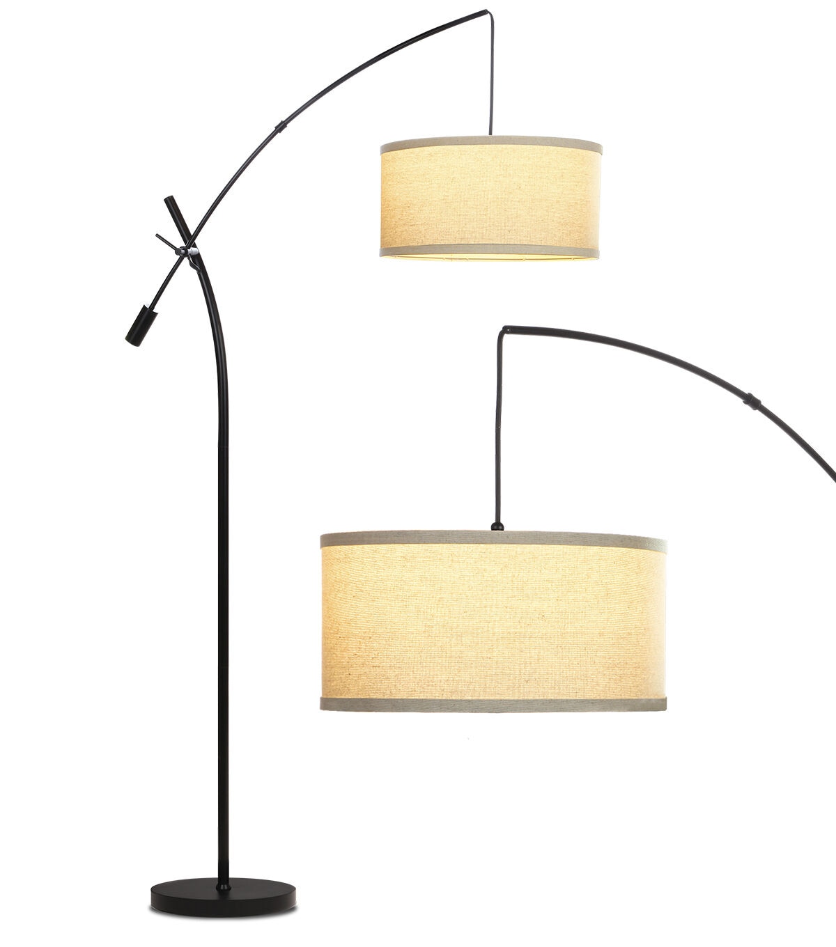 Brightech Grayson LED Floor Lamp - Black