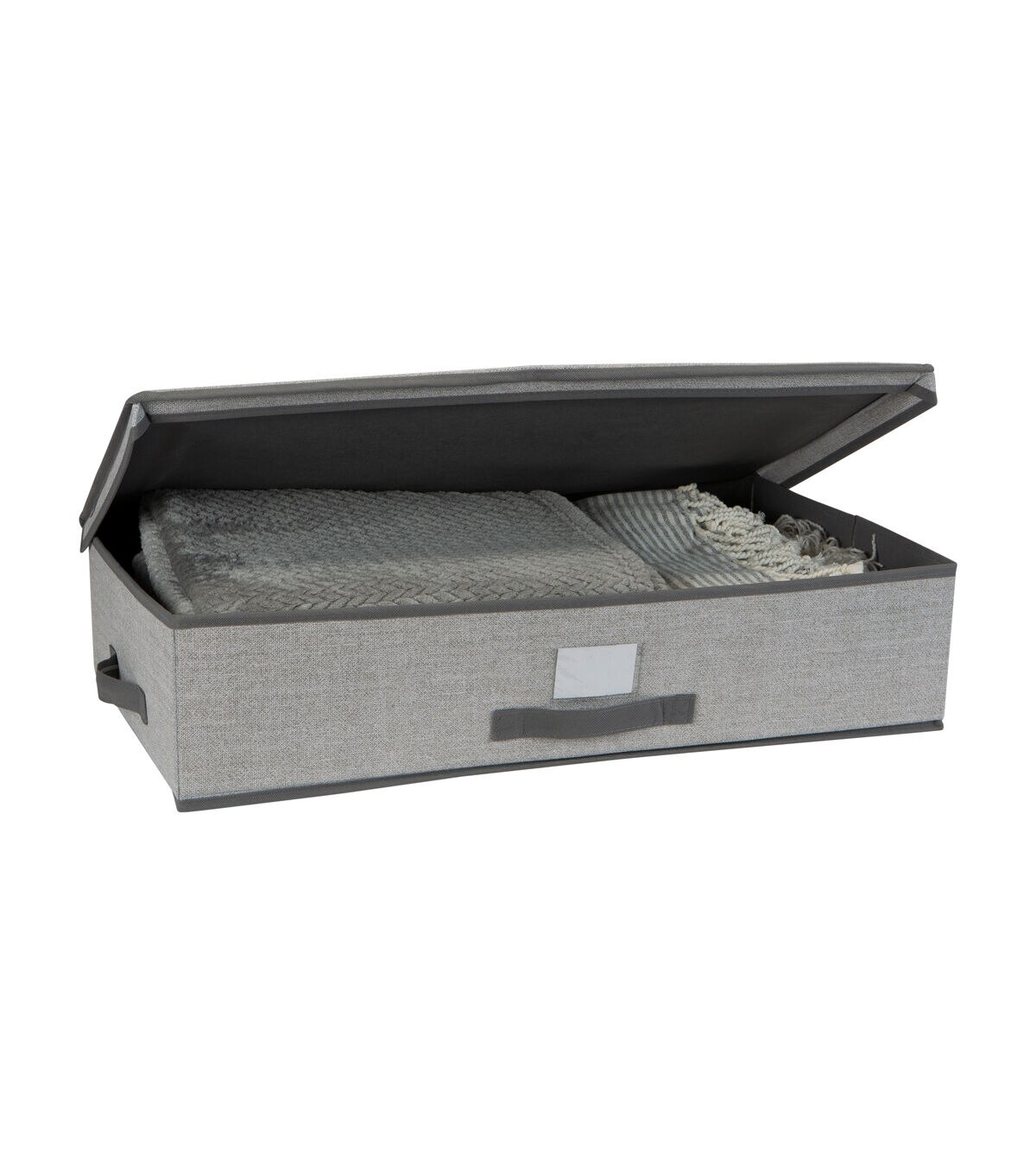 Simplify 28 x 16 Heather Gray Under the Bed Storage Box
