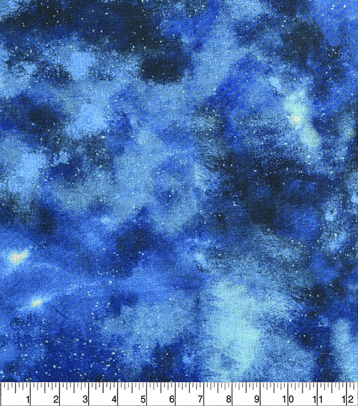 Light Blue Galactic Blender Quilt Cotton Fabric by Keepsake Calico