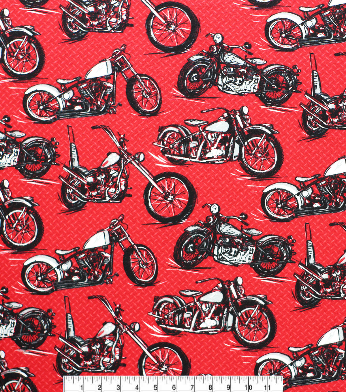 Motorcycles Super Snuggle Flannel Fabric