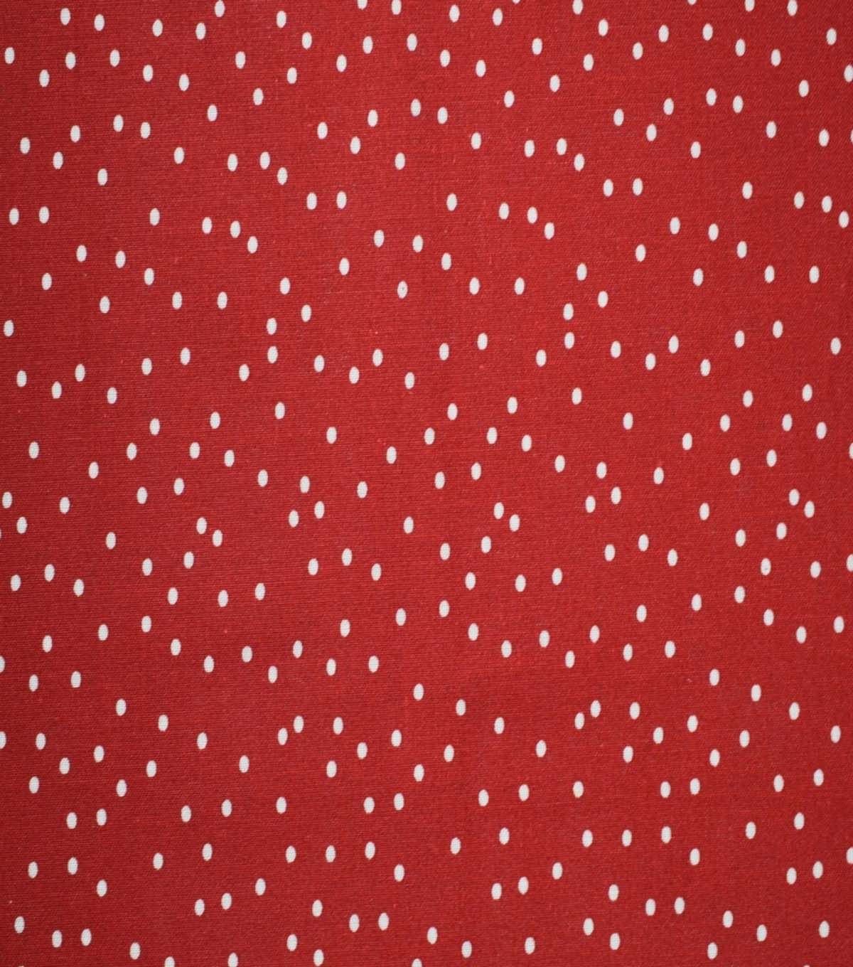 Dots on Racing Red Cotton Fabric by Quilter's Showcase