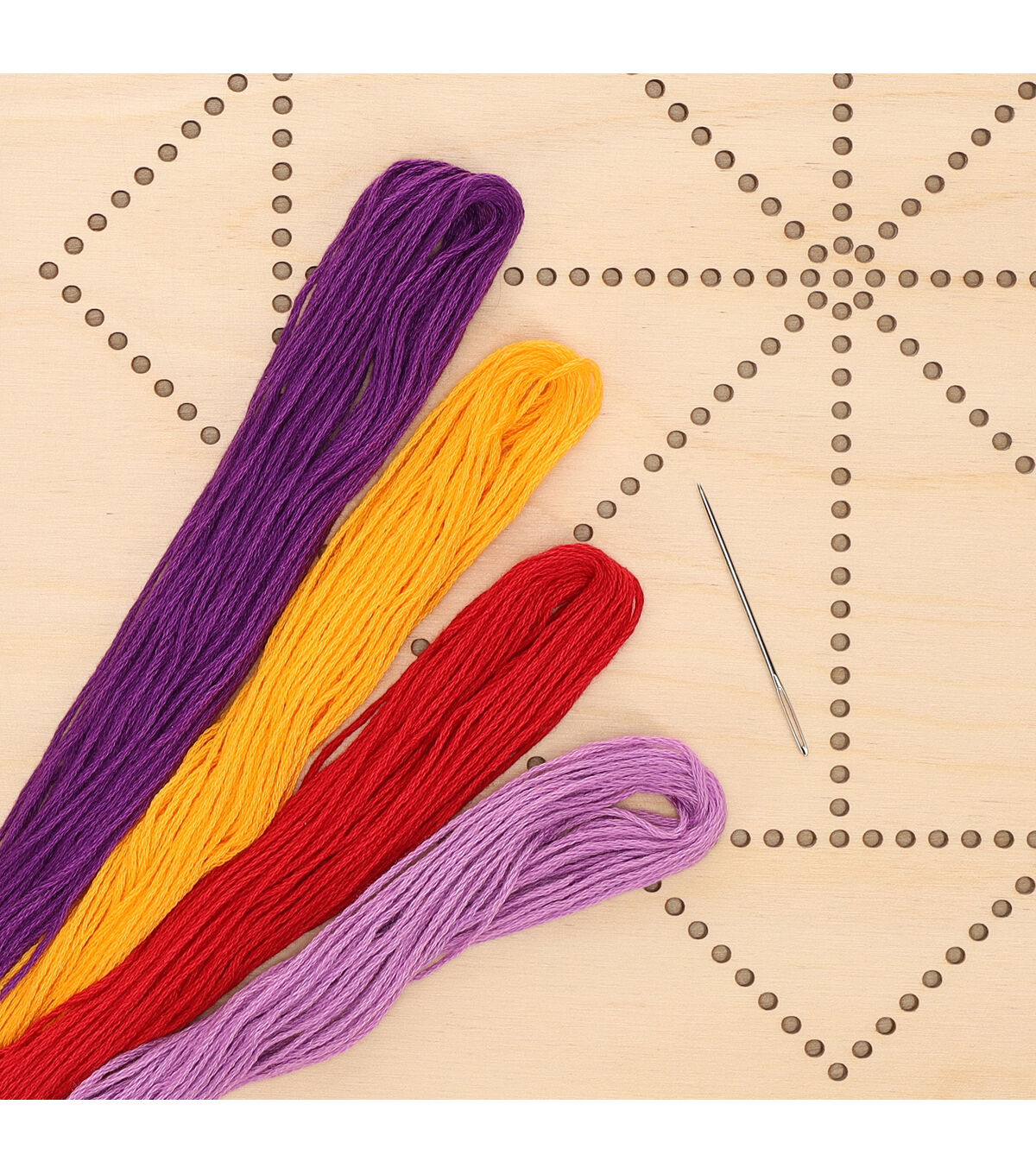 Leisure Arts 11 Lotus Wood Stitching String Art Kit With Shadow Box