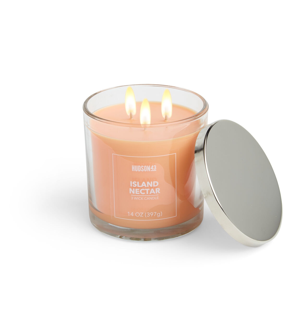 14oz Island Nectar Scented Jar Candle by Hudson 43