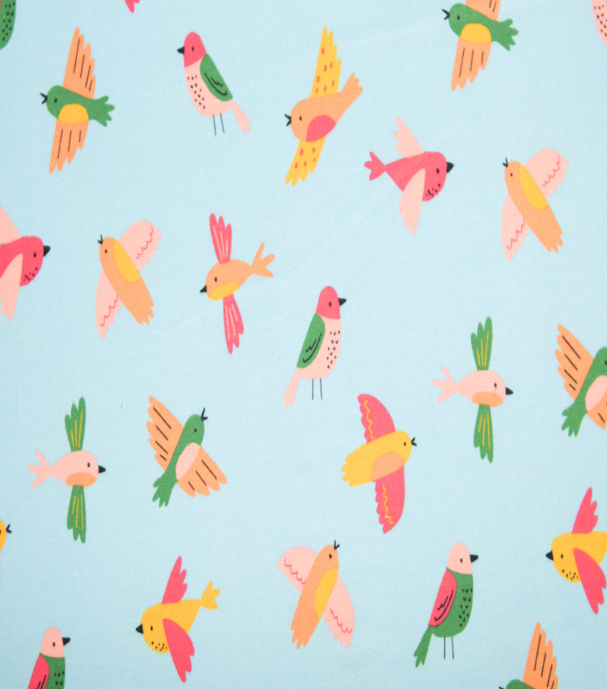 POP! Super Snuggle Tossed Birds Flannel Fabric