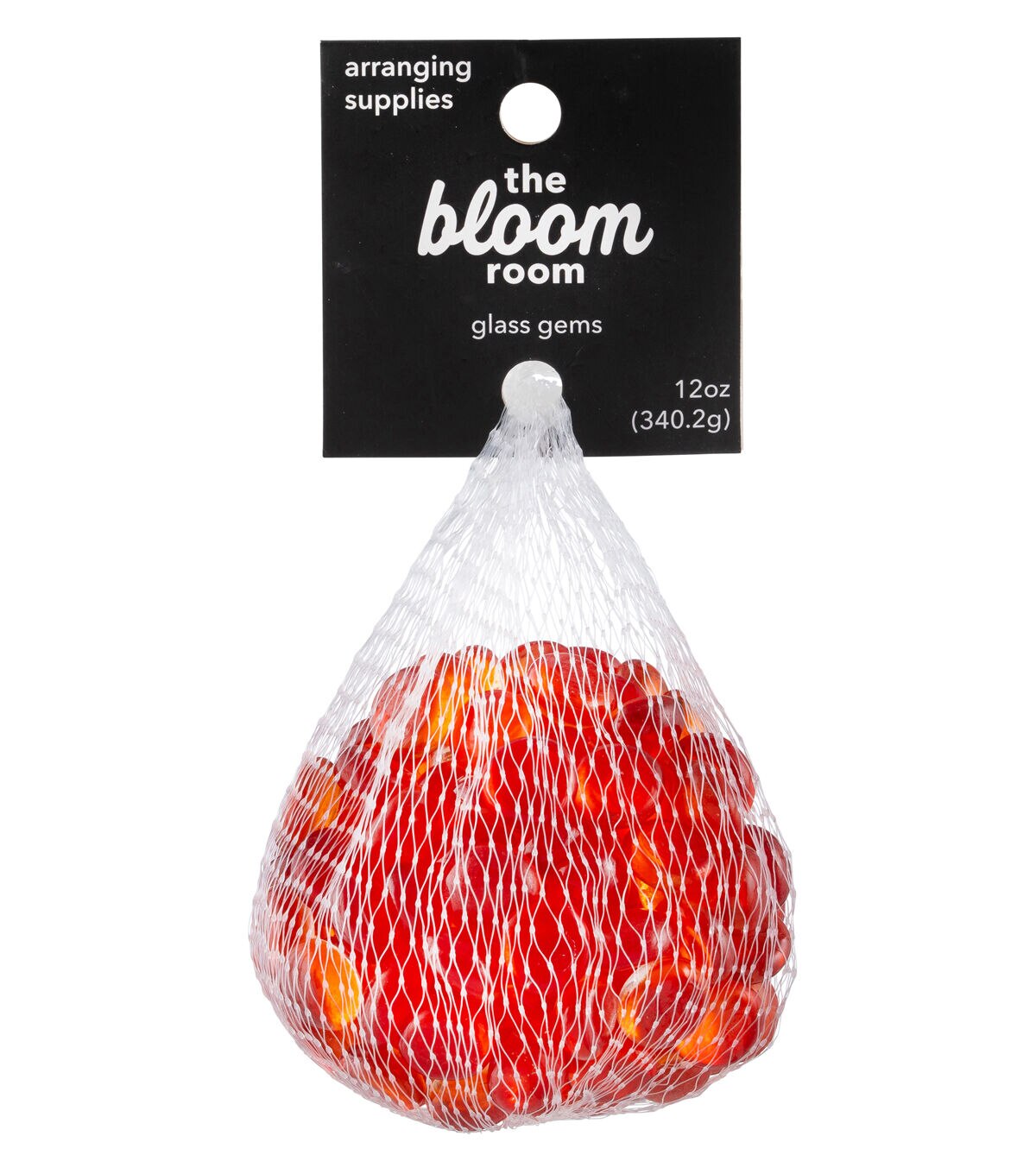 12oz Orange Glass Gem Bowl Fillers by Bloom Room