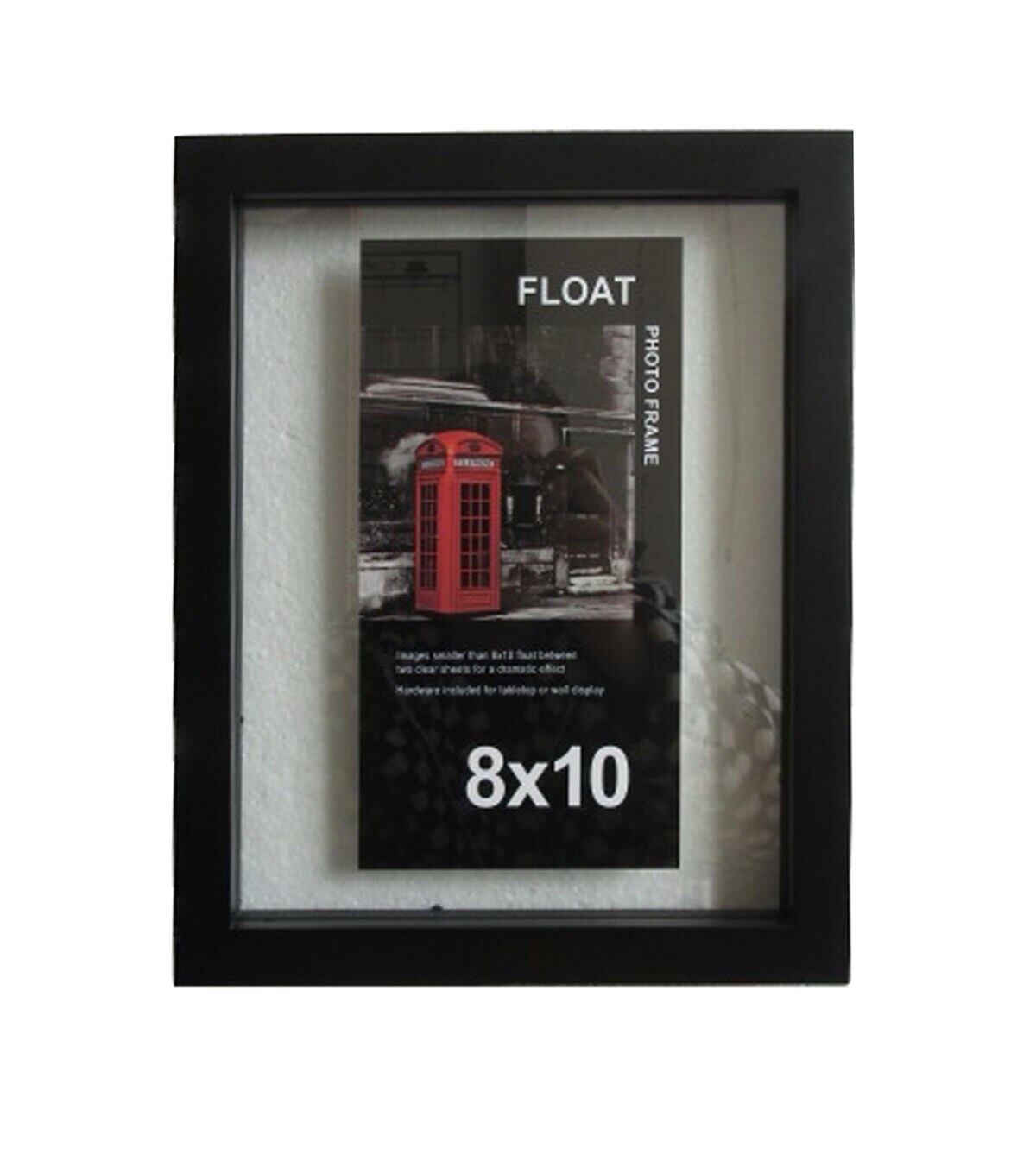 Innovative Creations 8x10 Black Wood Float Photo Frame