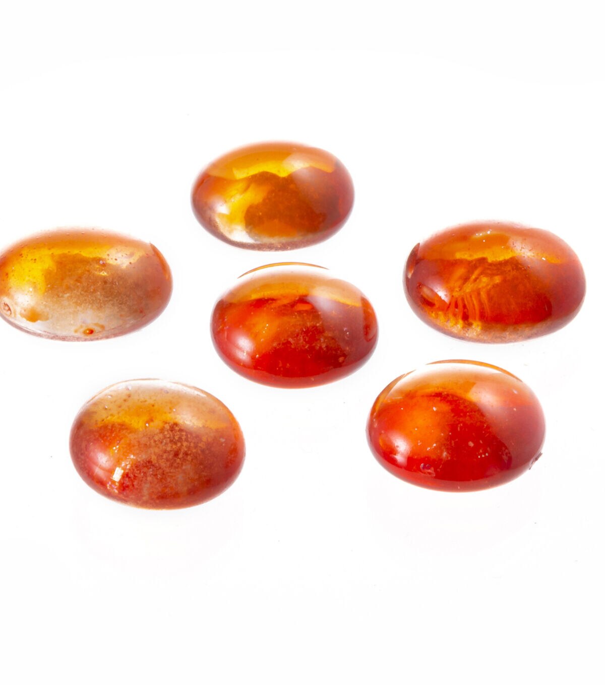 12oz Orange Glass Gem Bowl Fillers by Bloom Room