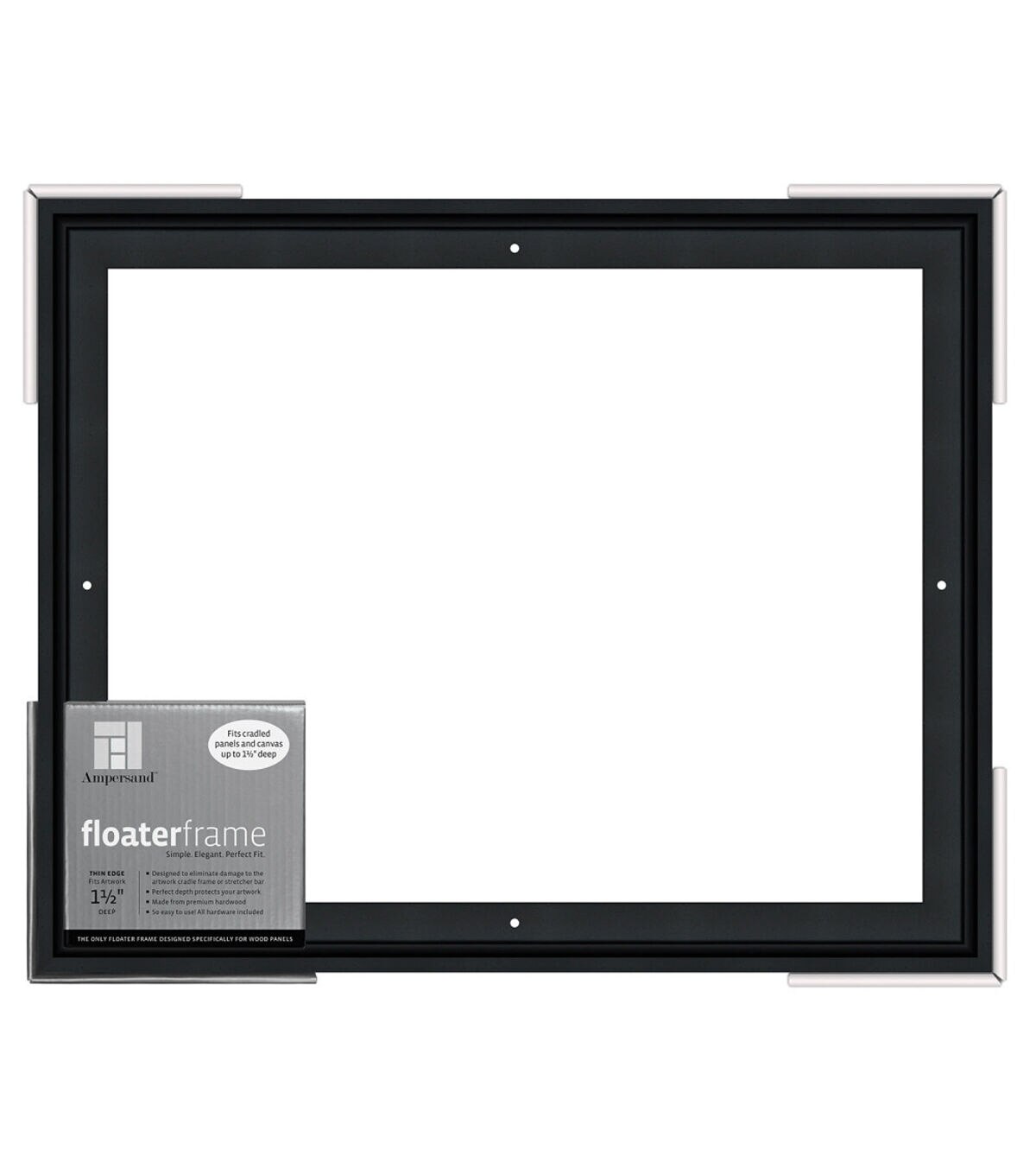 Ampersand Art Floaterframes Thin Edge 12x16 Black