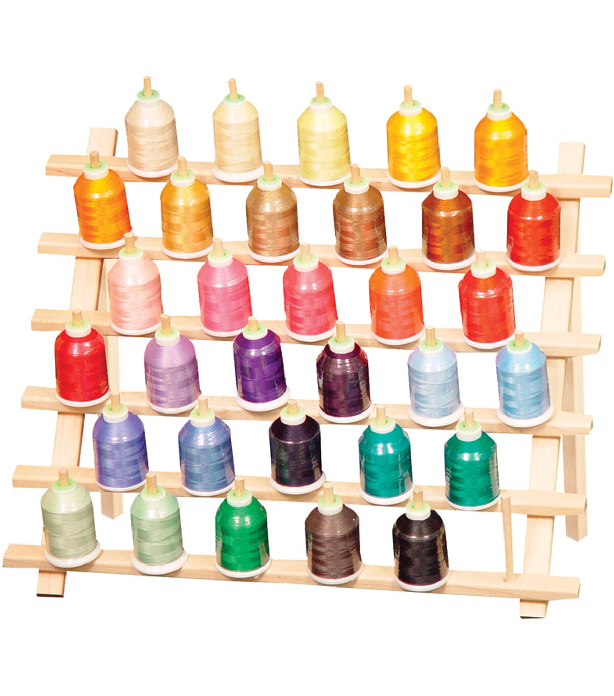 June Tailor 13 Wood 33 Peg Thread Storage Cone Rack