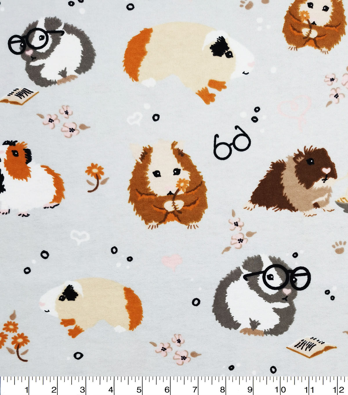 Guinea Pigs Super Snuggle Flannel Fabric