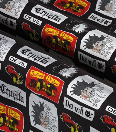 Disney Villains Cruella Speed Cotton Fabric