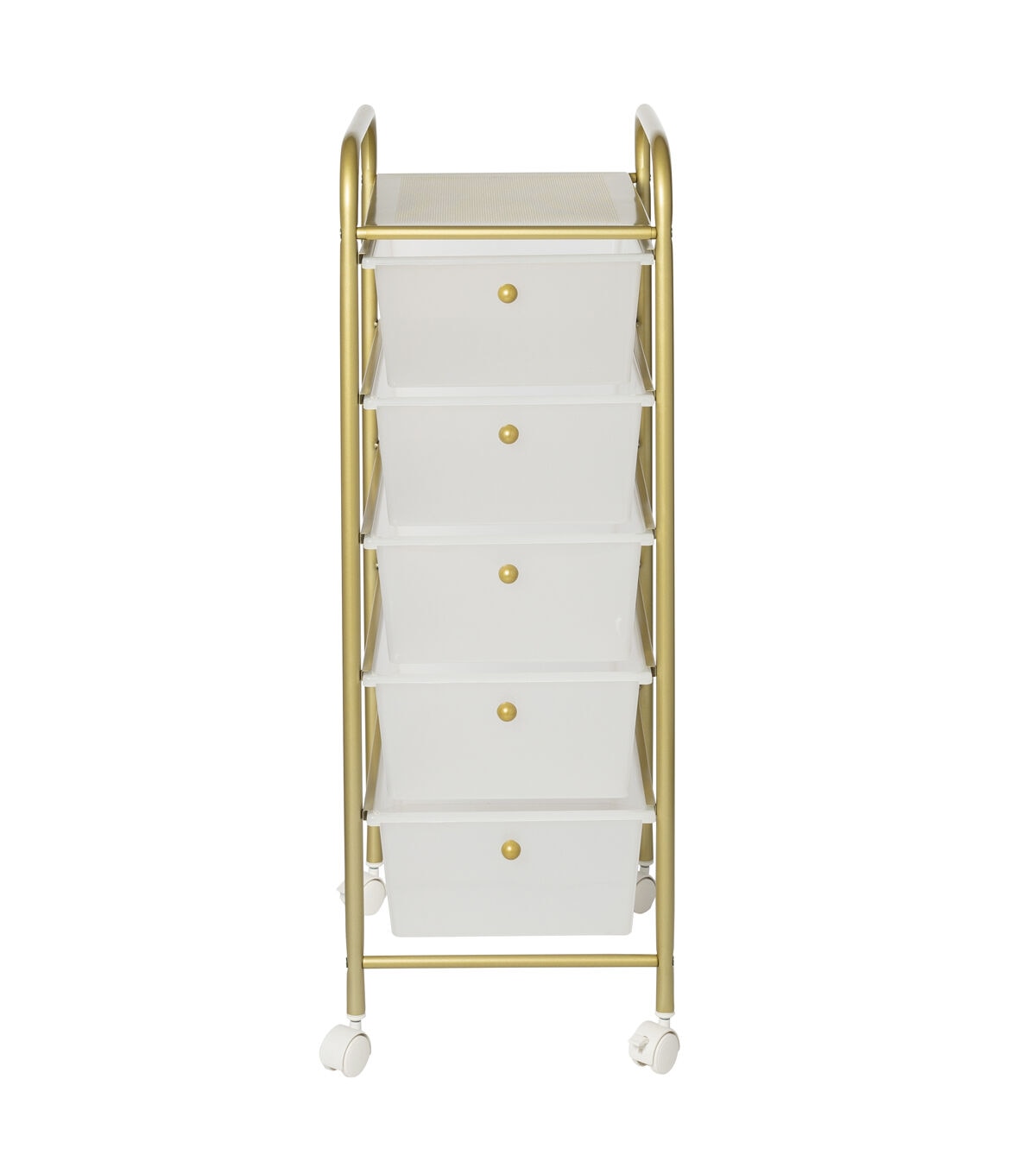 37 Rolling Storage Cart With 5 Plastic Drawers
