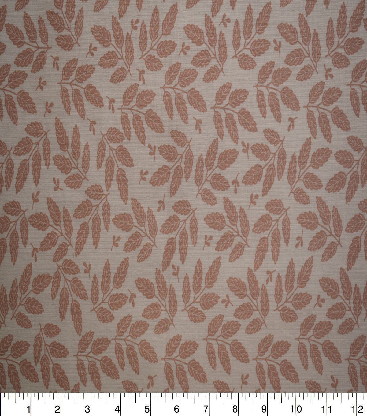 Brown Leaves Quilt Cotton Fabric by Quilter's Showcase