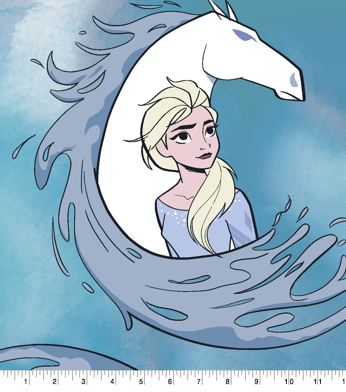 Disney Fleece Fabric Frozen 2 Elsa with Horse