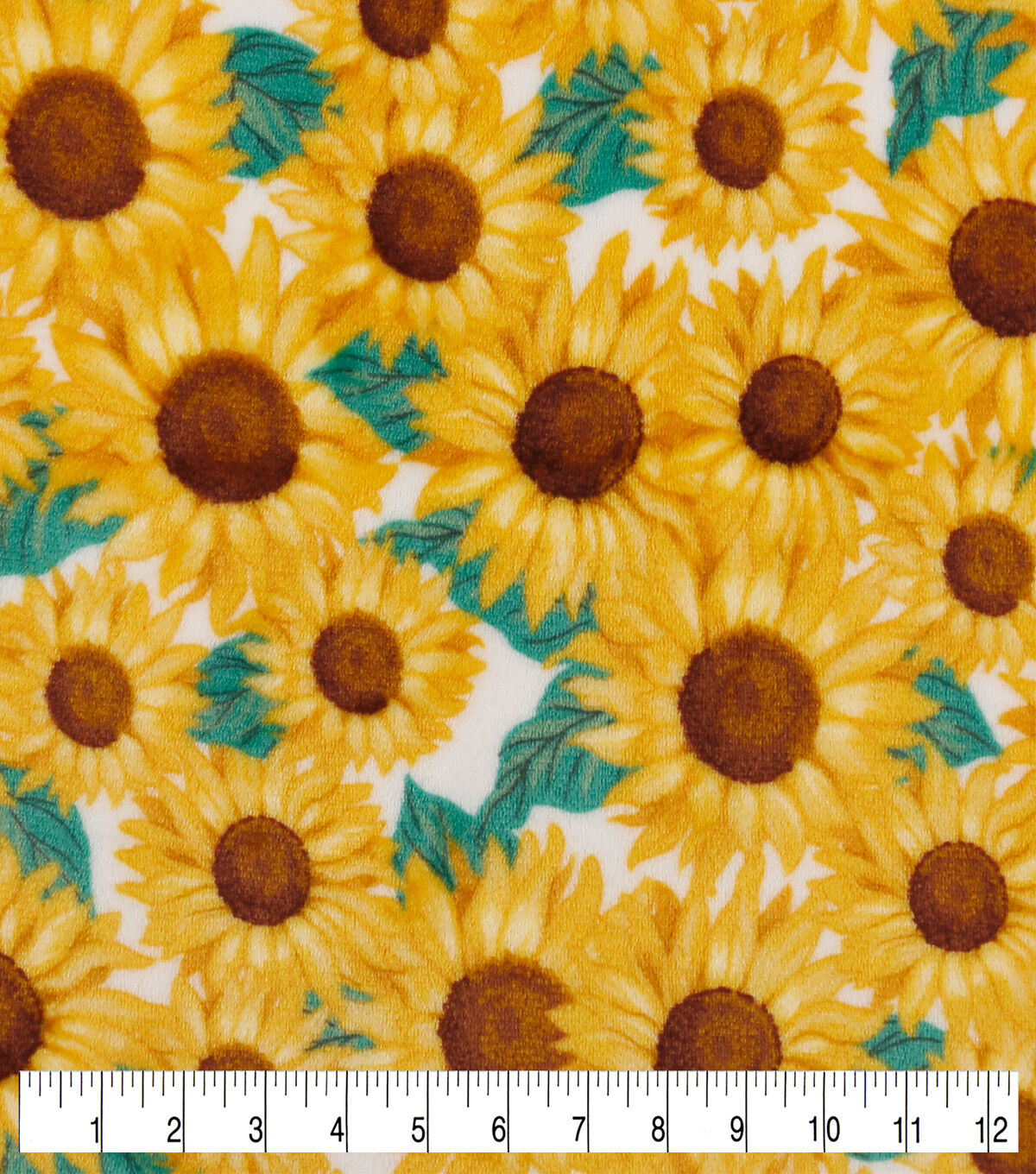 Sew Lush Sunflowers Fleece Fabric