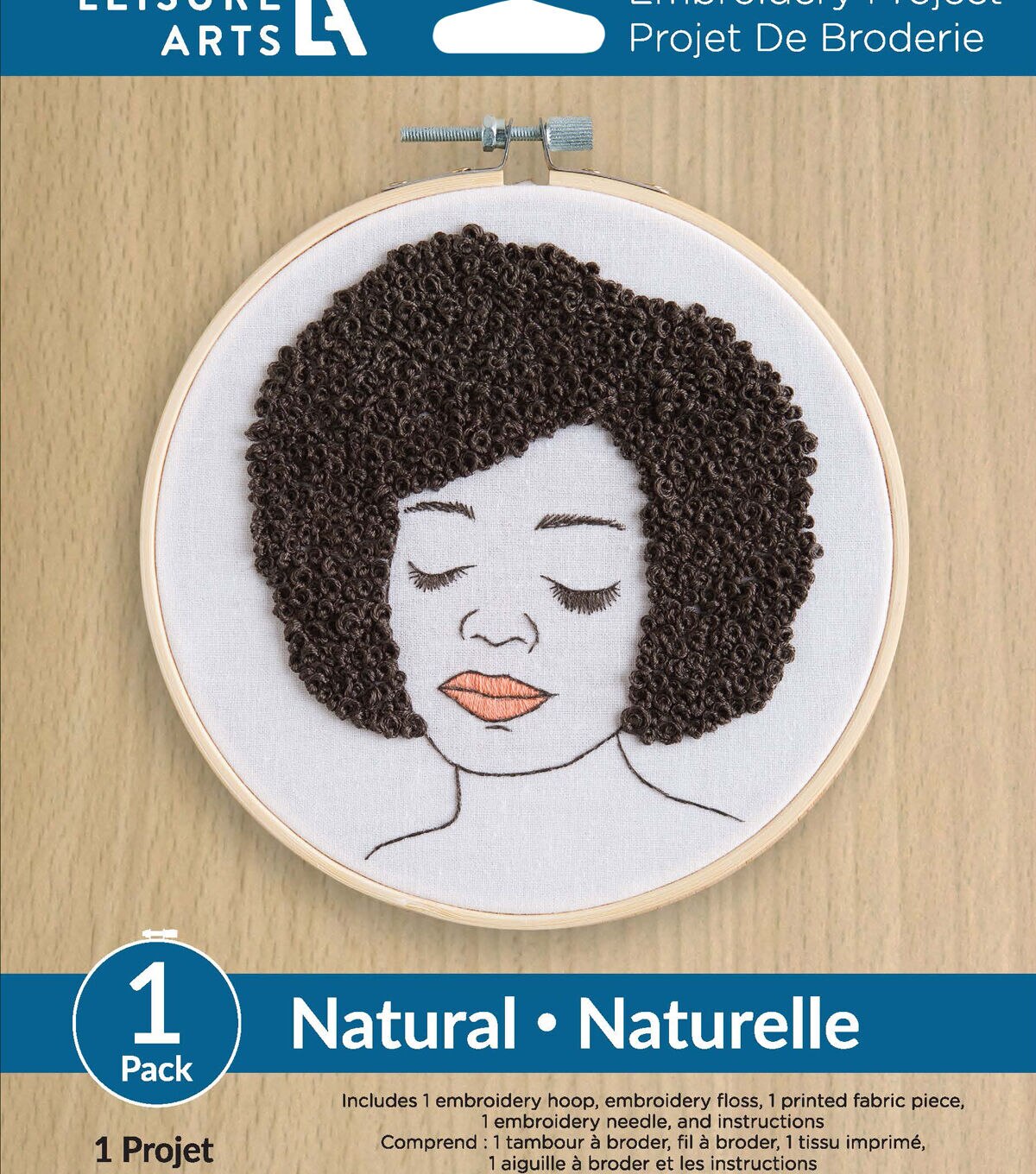 Leisure Arts 6 Natural Embroidery Kit