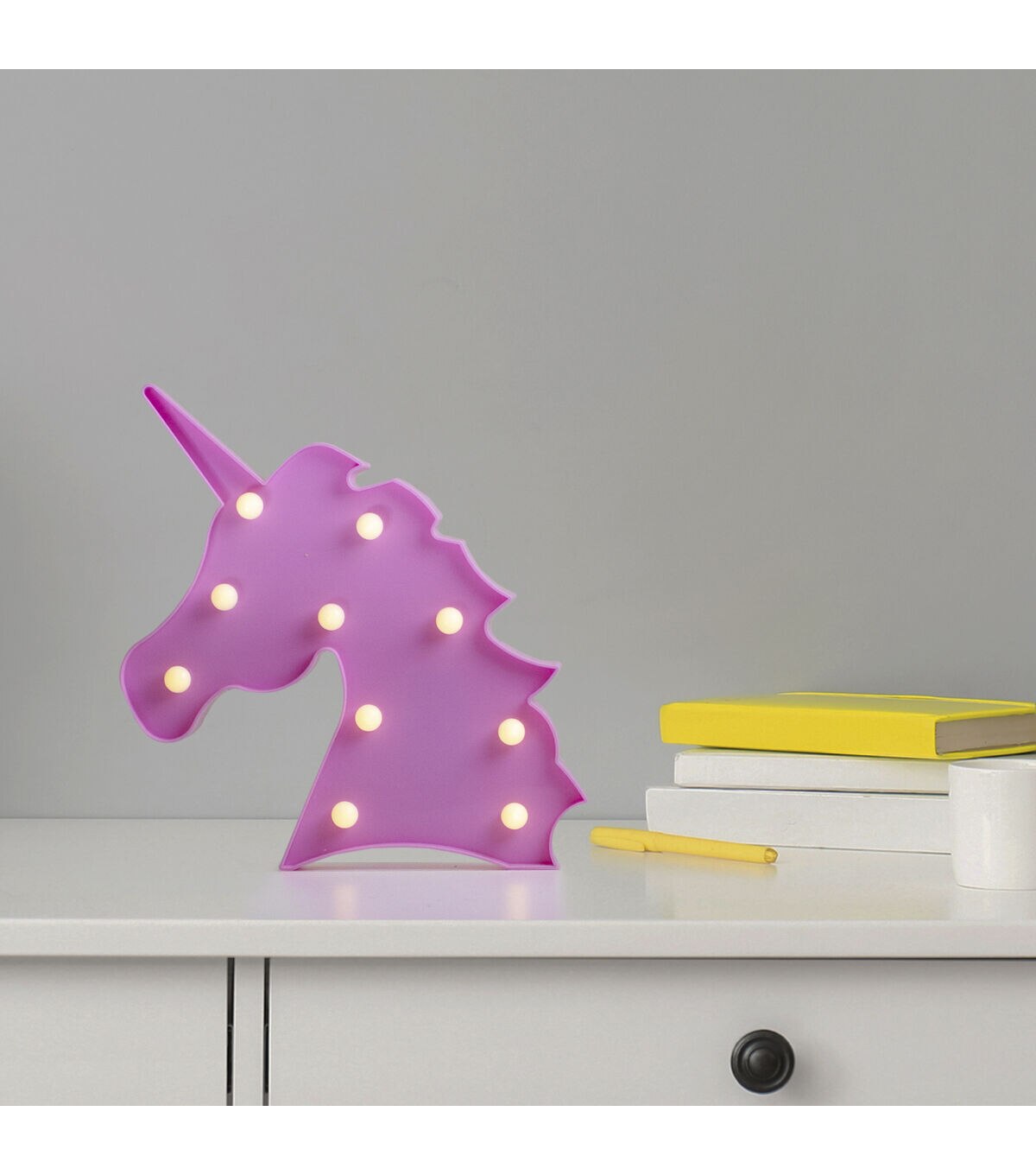 Northlight 10 LED Lighted Pink Unicorn Marquee Wall Sign