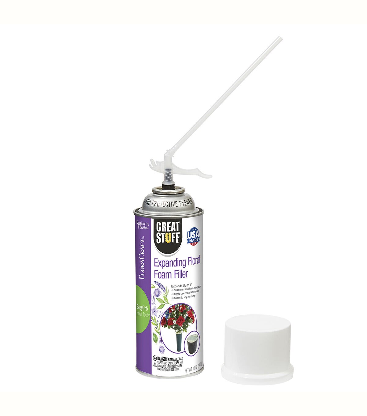 FloraCraft Great Stuff Expanding Floral Foam Filler 12 Ounce