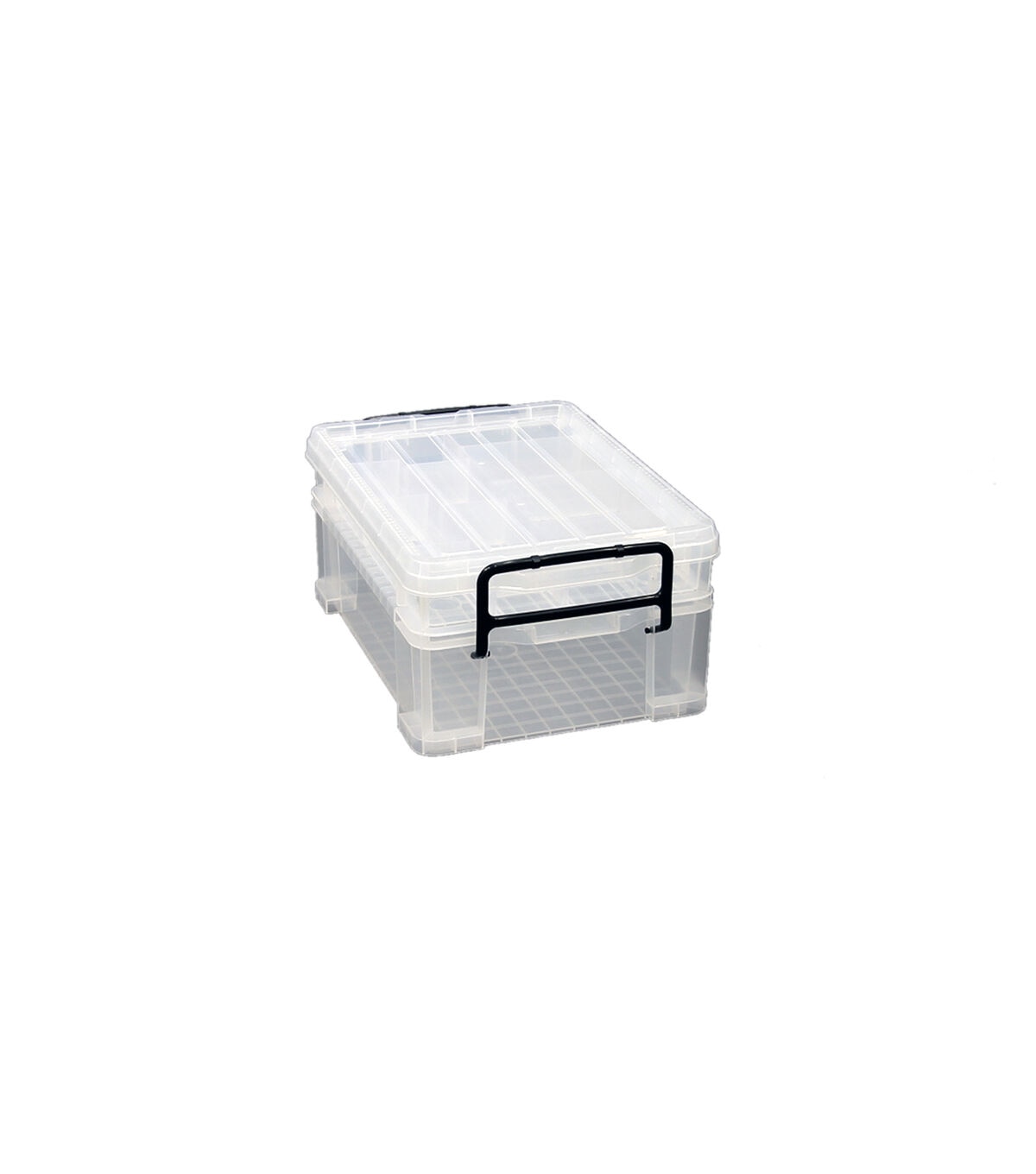 17 x 12 Stackable Durable Plastic Storage Bin With Lid by Top Notch