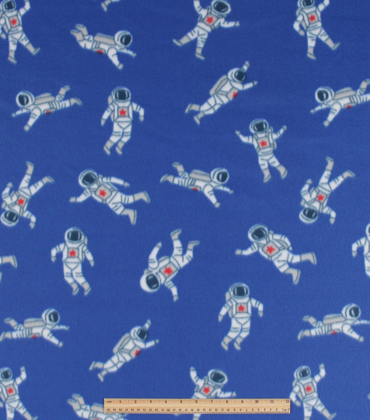 Astronaut Blizzard prints fleece Fabric