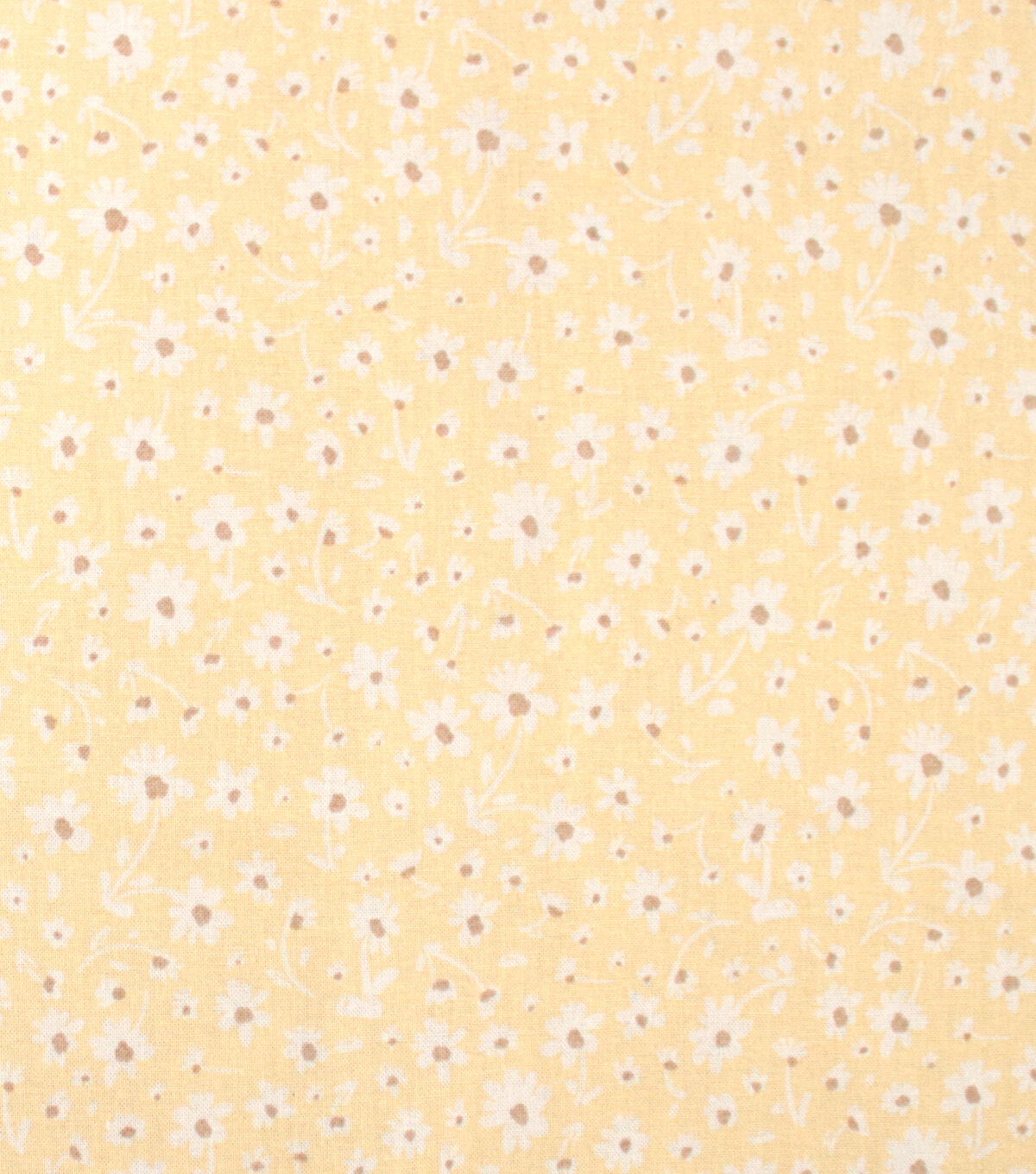 Floral on Yellow Quilt Cotton Fabric by Keepsake Calico