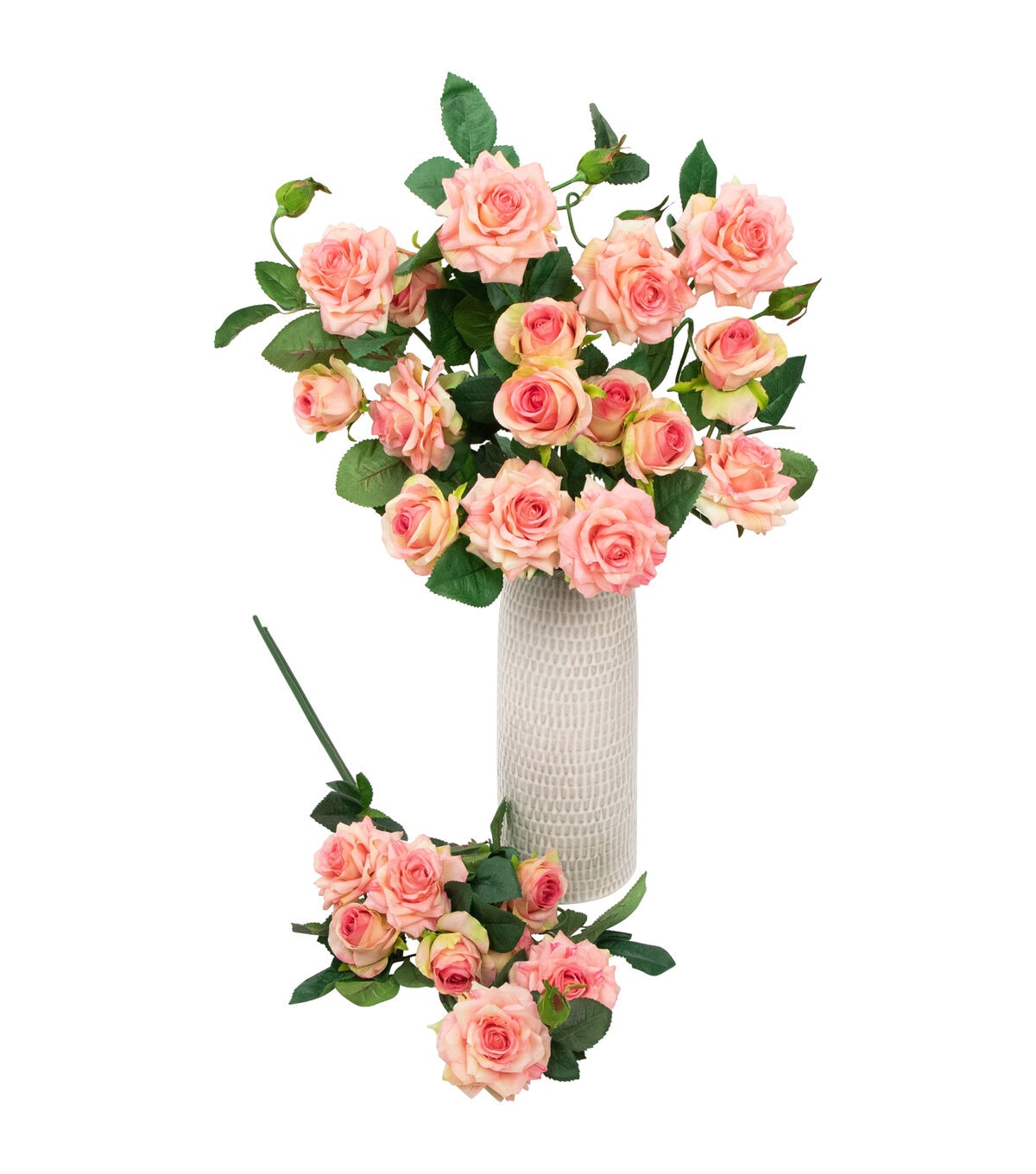 Northlight 35 Light Pink Rose Stems 6ct