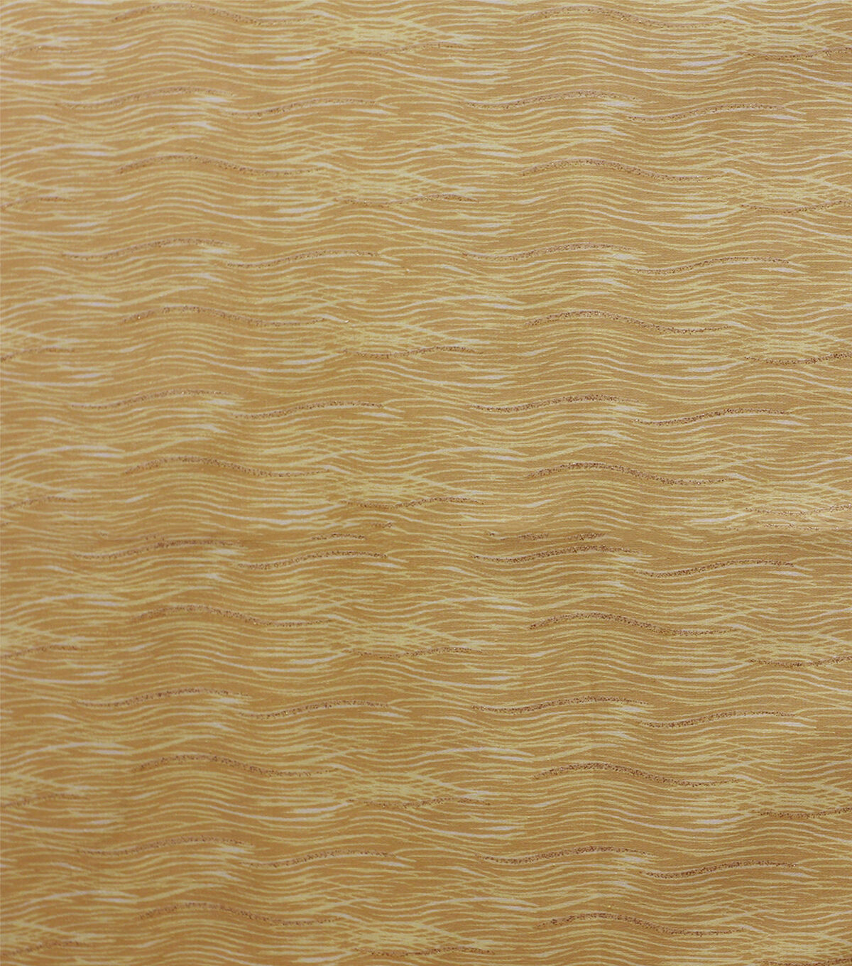 Yellow Wavy Lines Quilt Glitter Cotton Fabric by Keepsake Calico