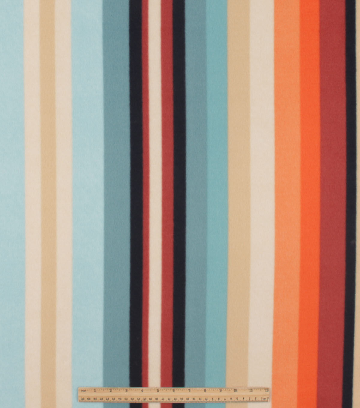 Blue Aztec Stripe Blizzard Fleece Fabric