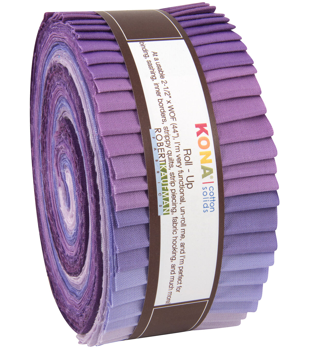Robert Kaufman Kona Cotton Lavender Fields 40-Piece Cotton Fabric Roll