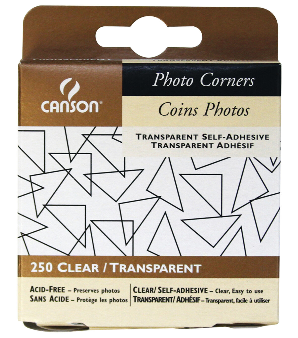 Canson 250pk Clear Self Adhesive Photo Corners