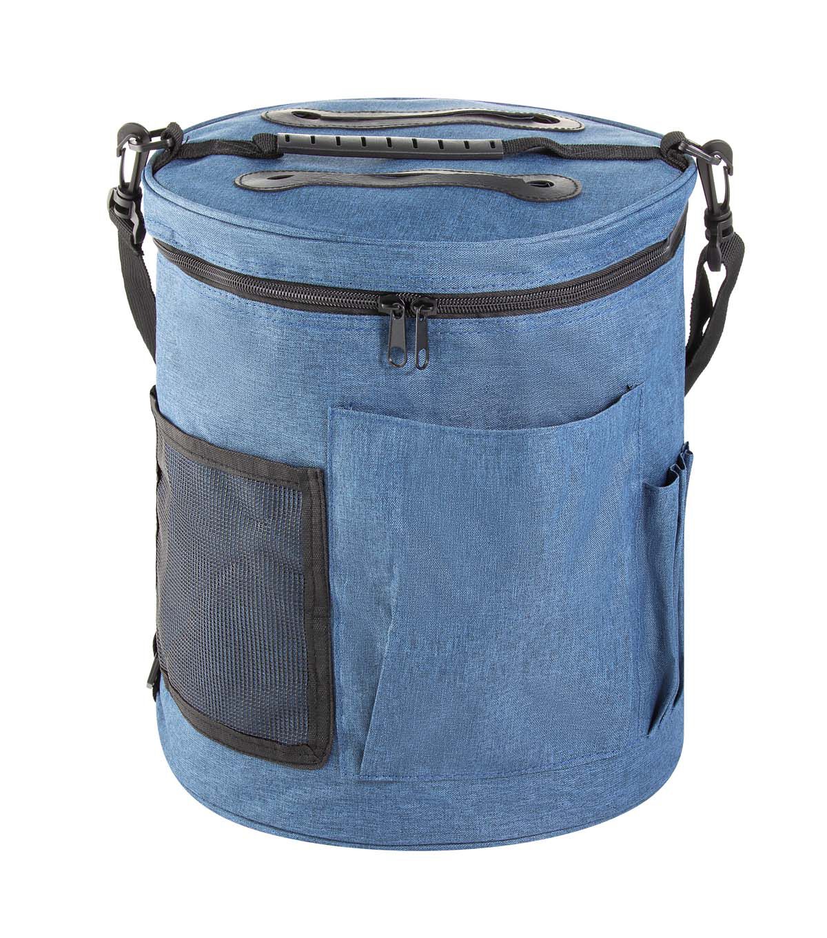 11 Blue Yarn Drum Storage Bag by Big Twist