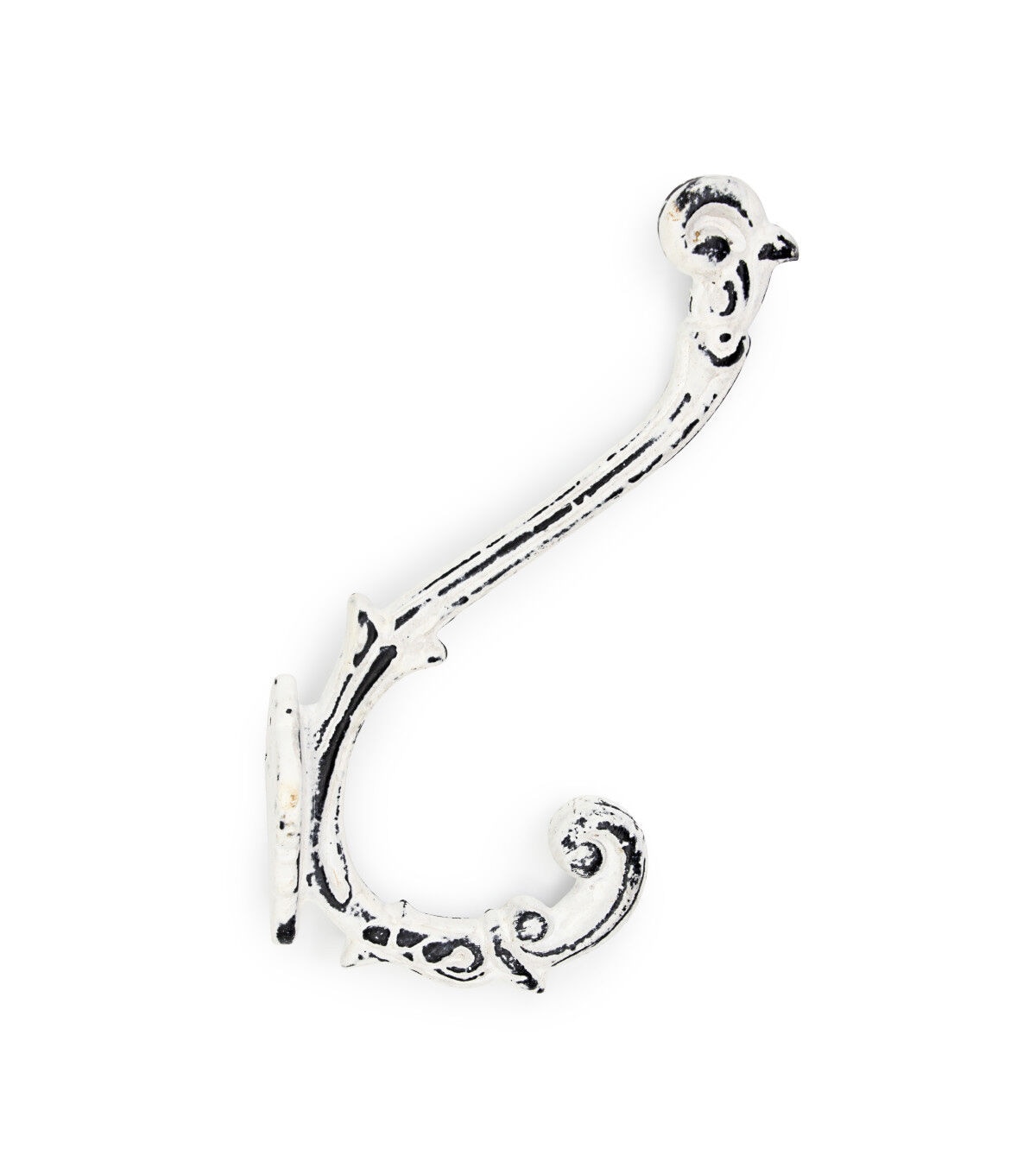 Dritz Home Metal Baroque Wall Hook, White