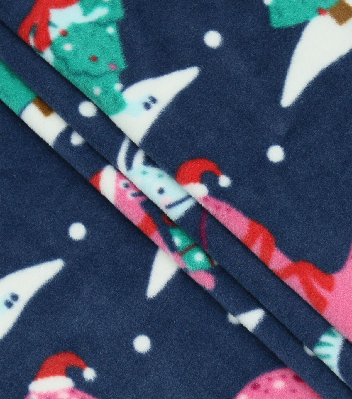 Pink Dinosaurs With Presents Anti Pill Fleece Fabric