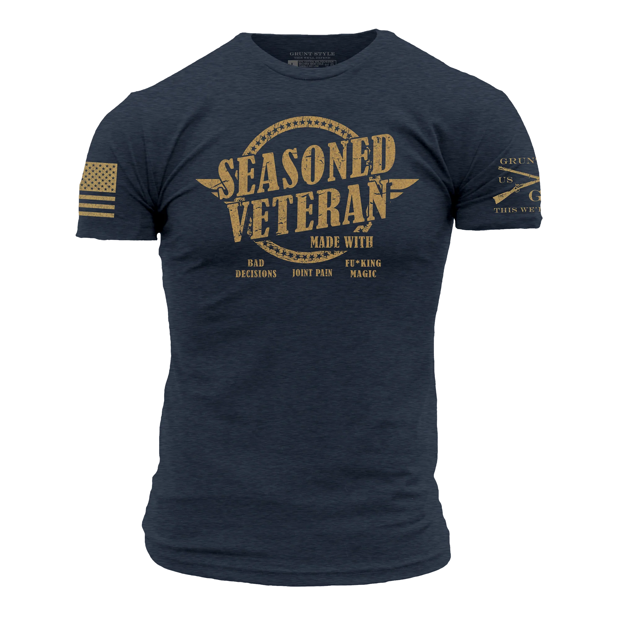 Seasoned Veteran T-Shirt - Midnight Navy