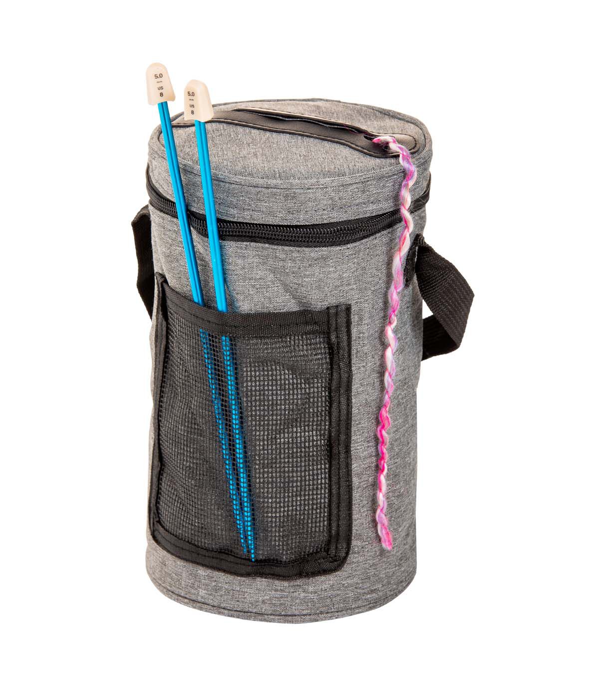 5 Gray Yarn Drum Storage Bag by Big Twist