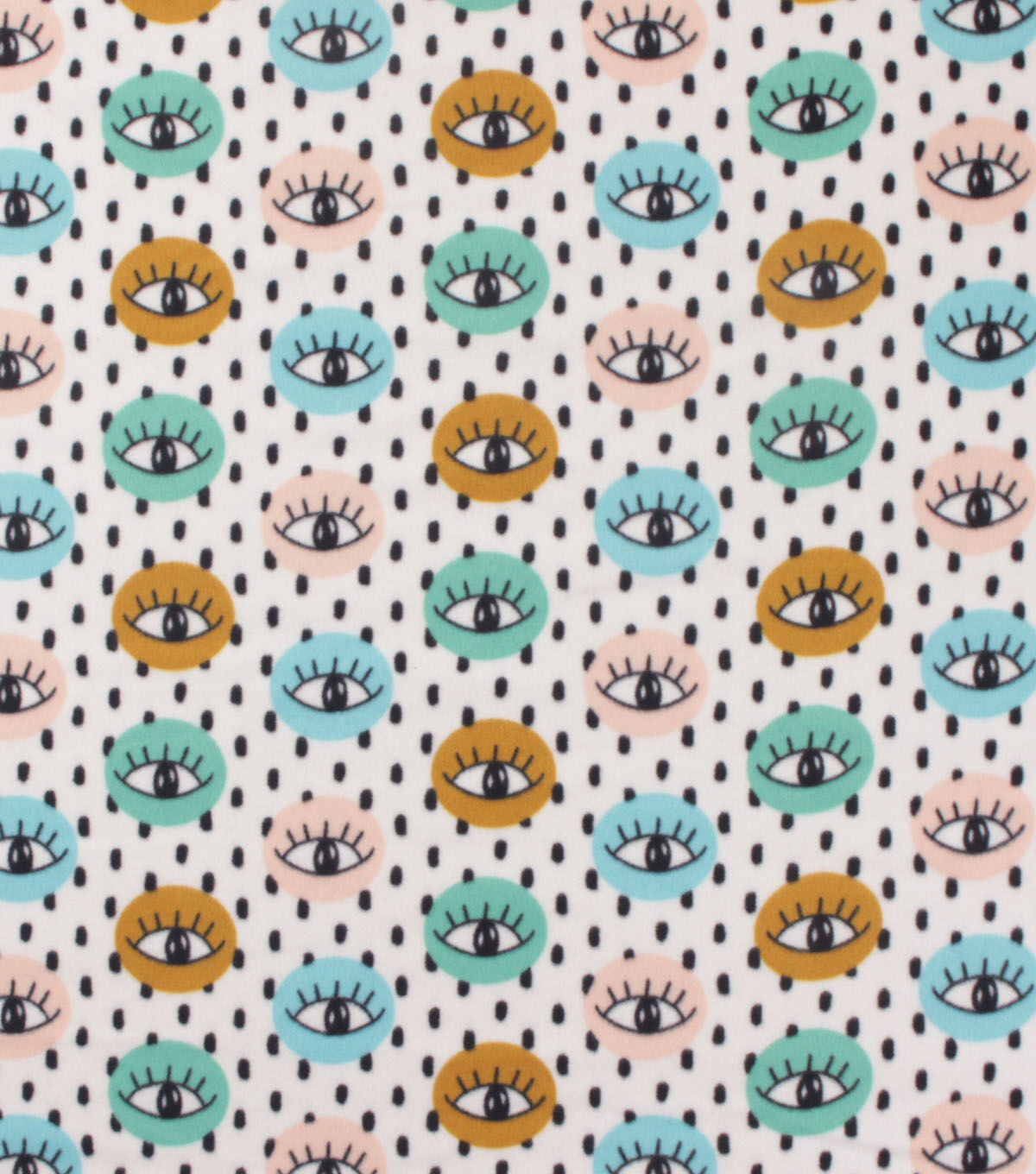 Eyes Blizzard Fleece Fabric