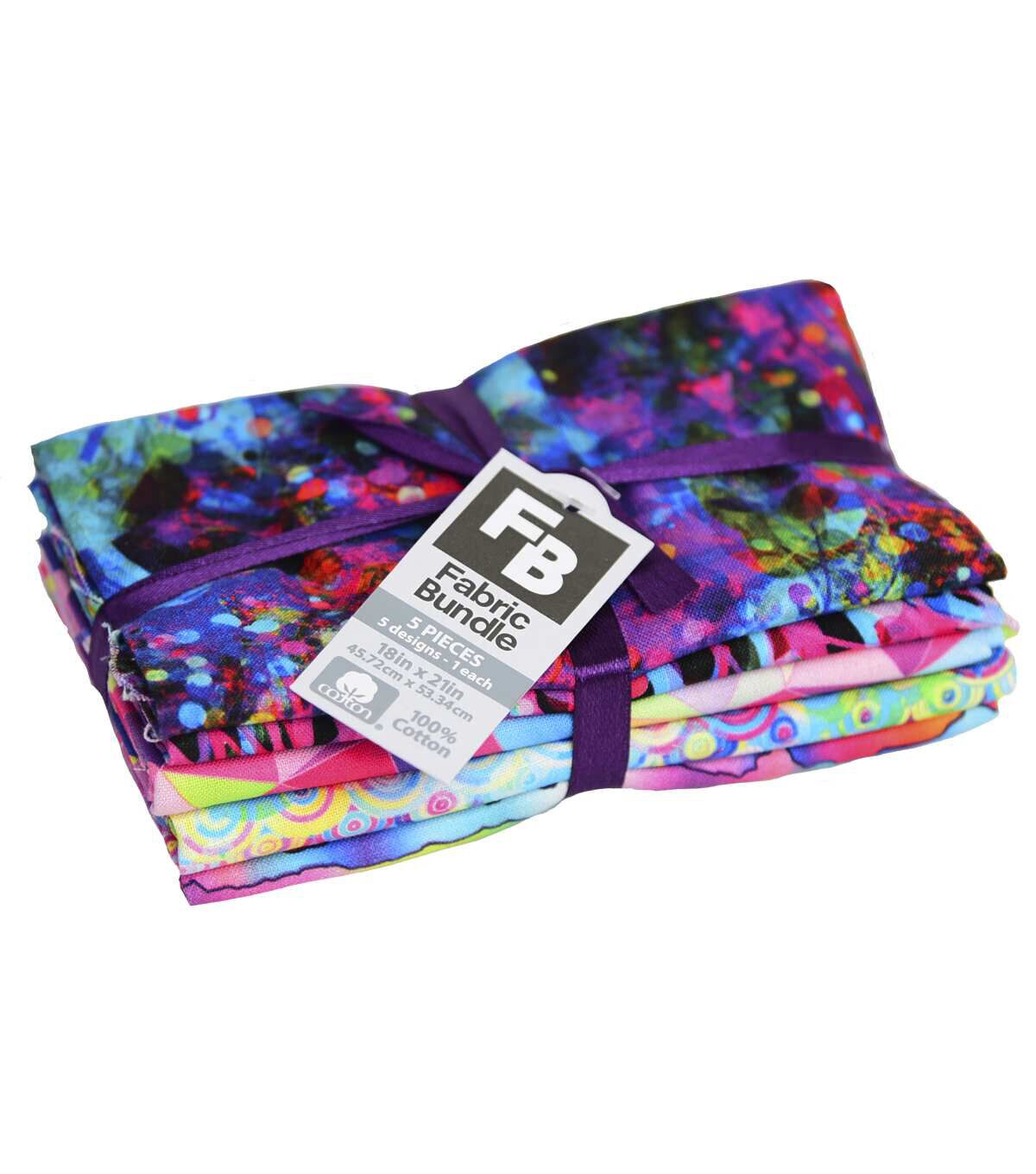 18 x 21 Geometric 1 Cotton Fabric Quarters 5ct by Keepsake Calico