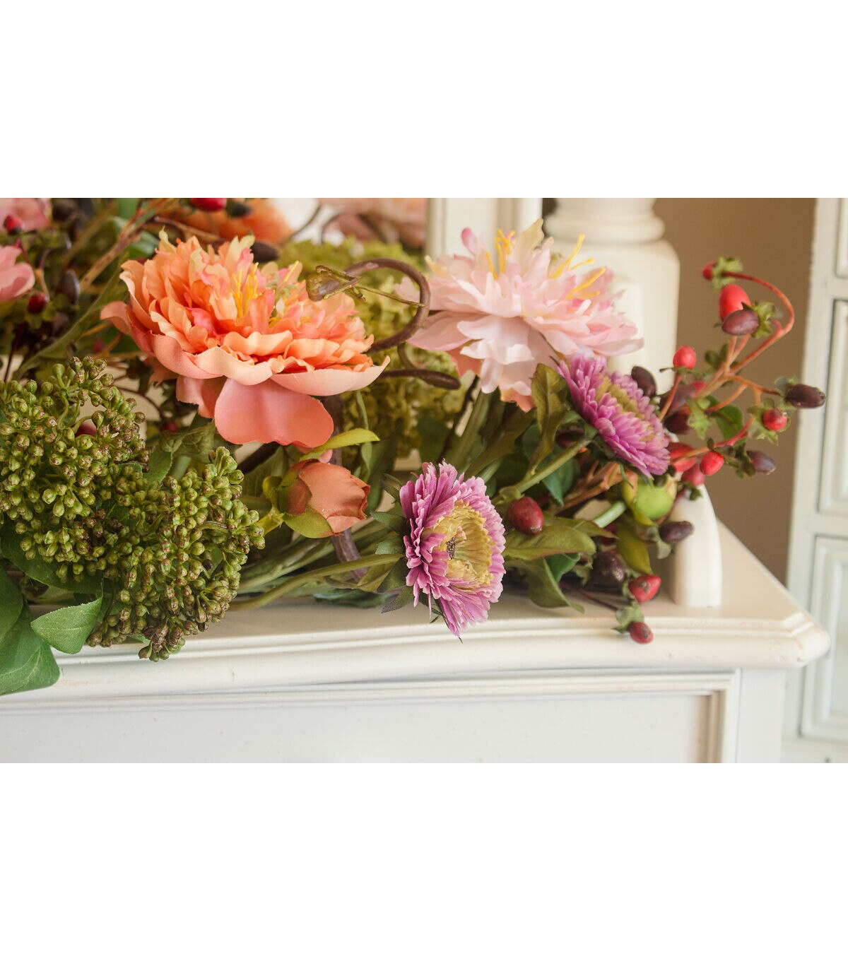 Nearly Natural Mixed Peony Silk Arrangement
