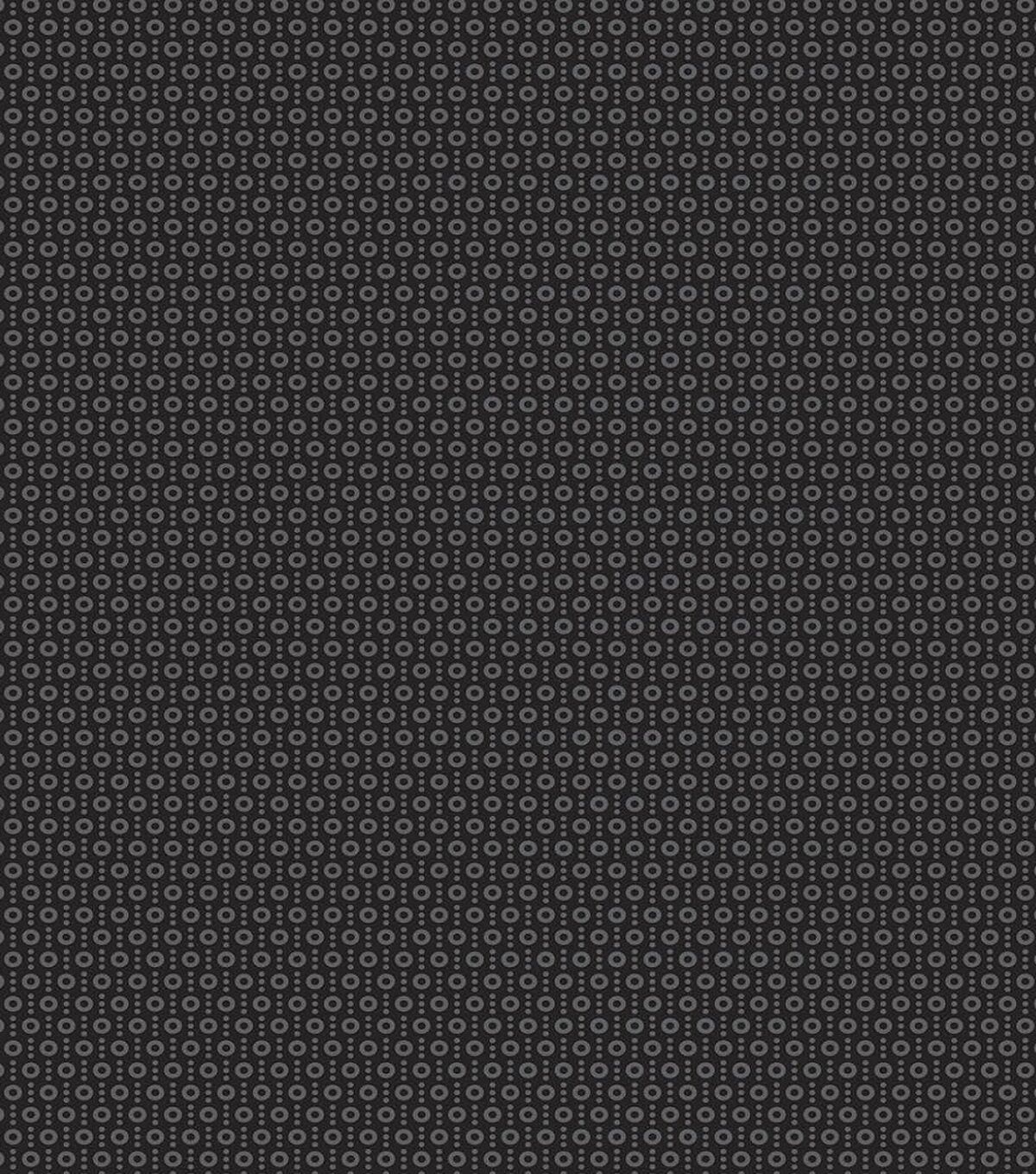 Dots on Black Quilt Cotton Fabric by Keepsake Calico