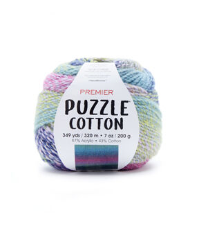 Premier Yarns Puzzle 349yds Worsted Cotton Blend Yarn