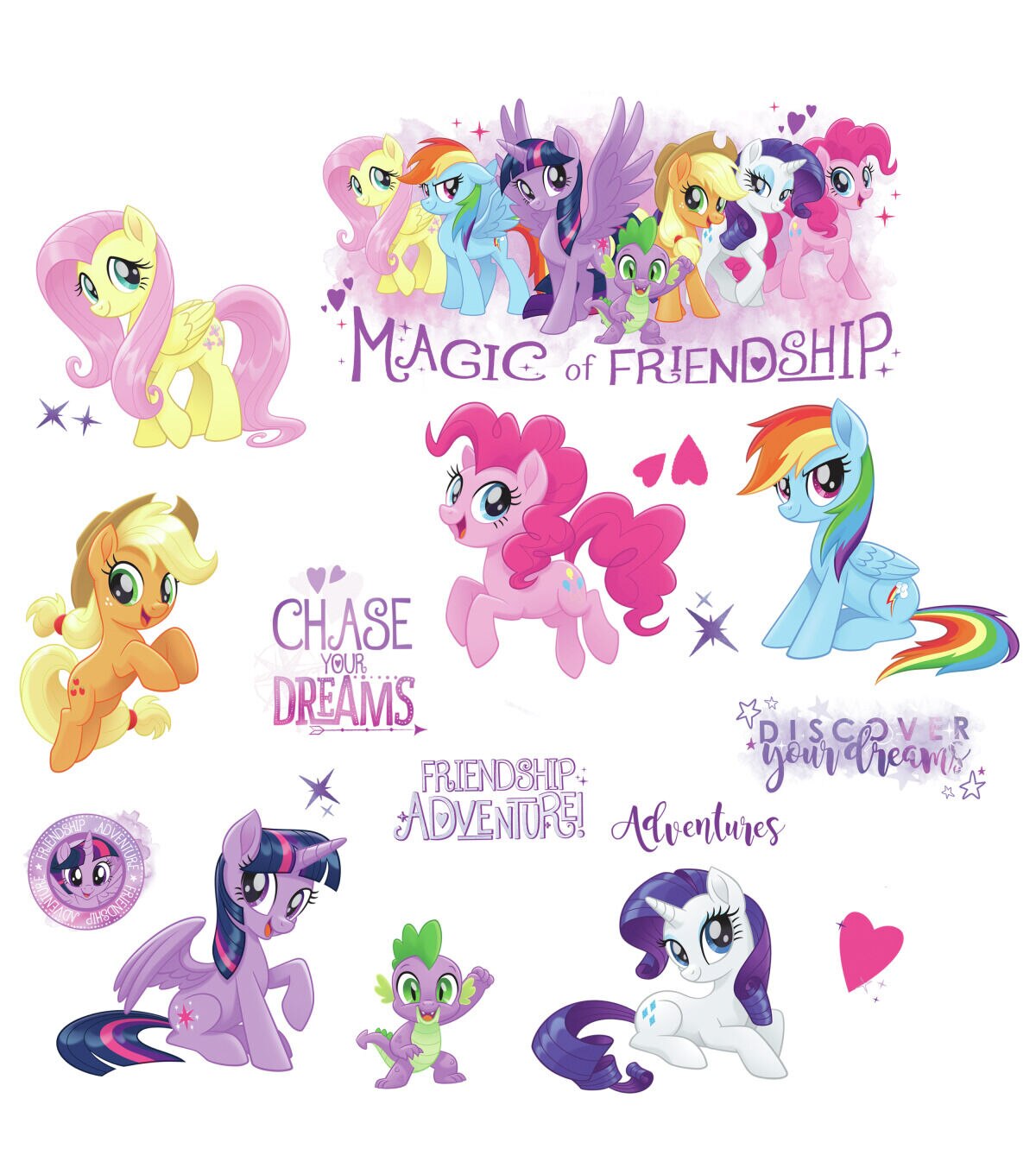 RoomMates Wall Decals My Little Pony the Movie Glitter