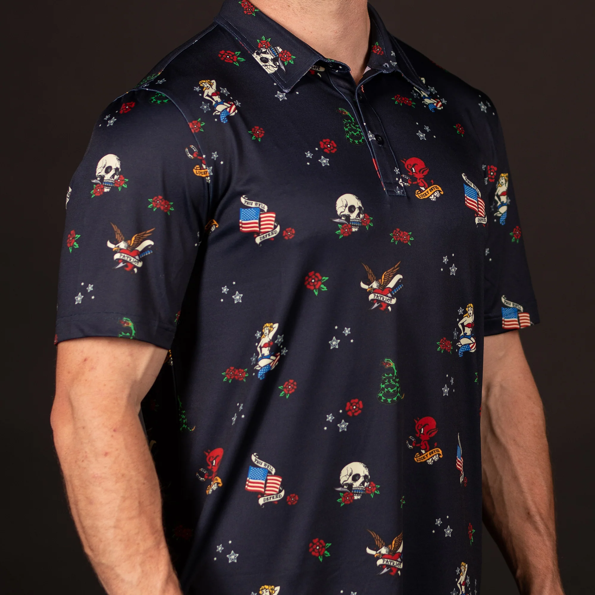 Men's Polo - Freedom Ink