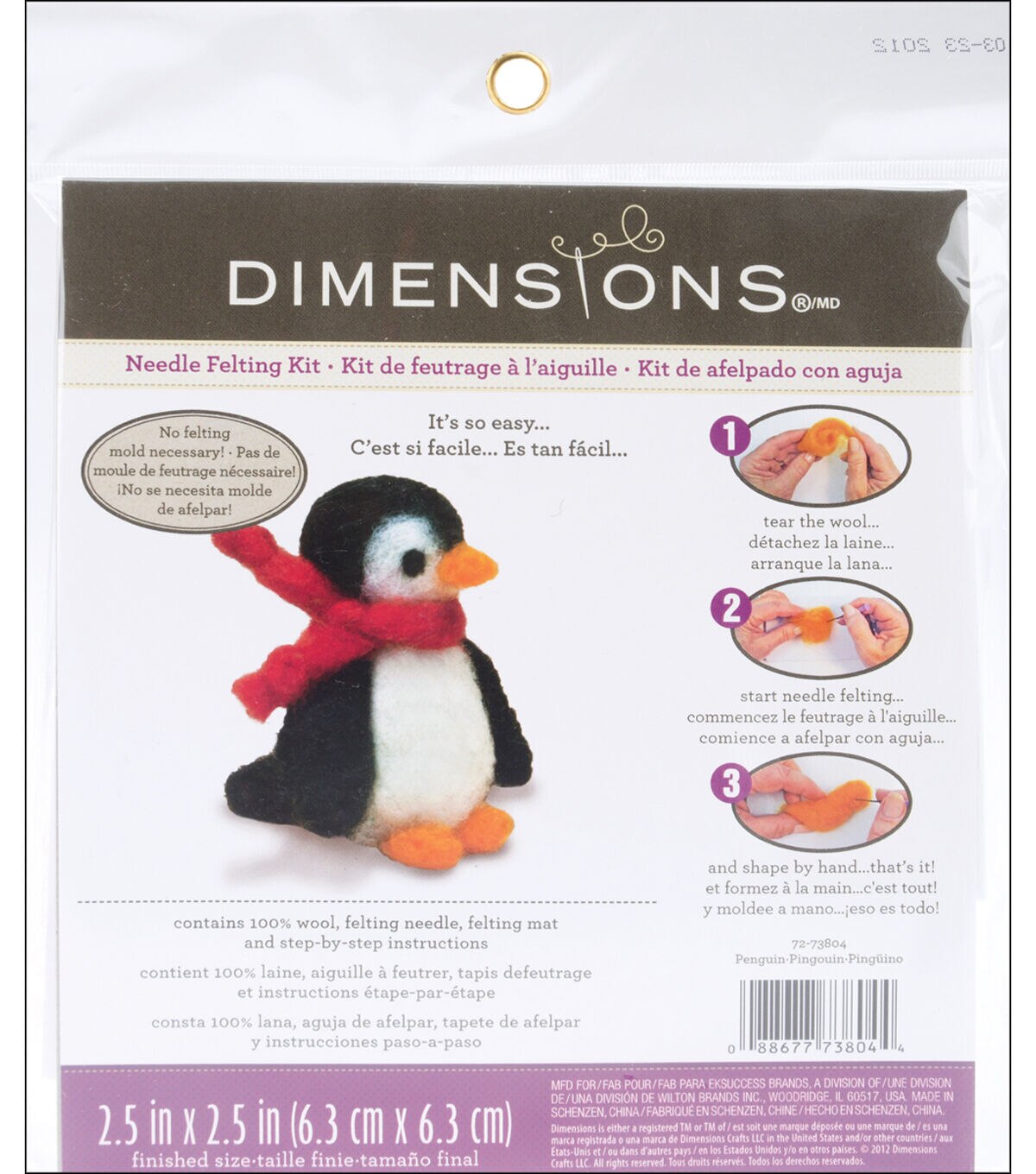 Dimensions Feltworks 2 Penguin Needle Felting Kit