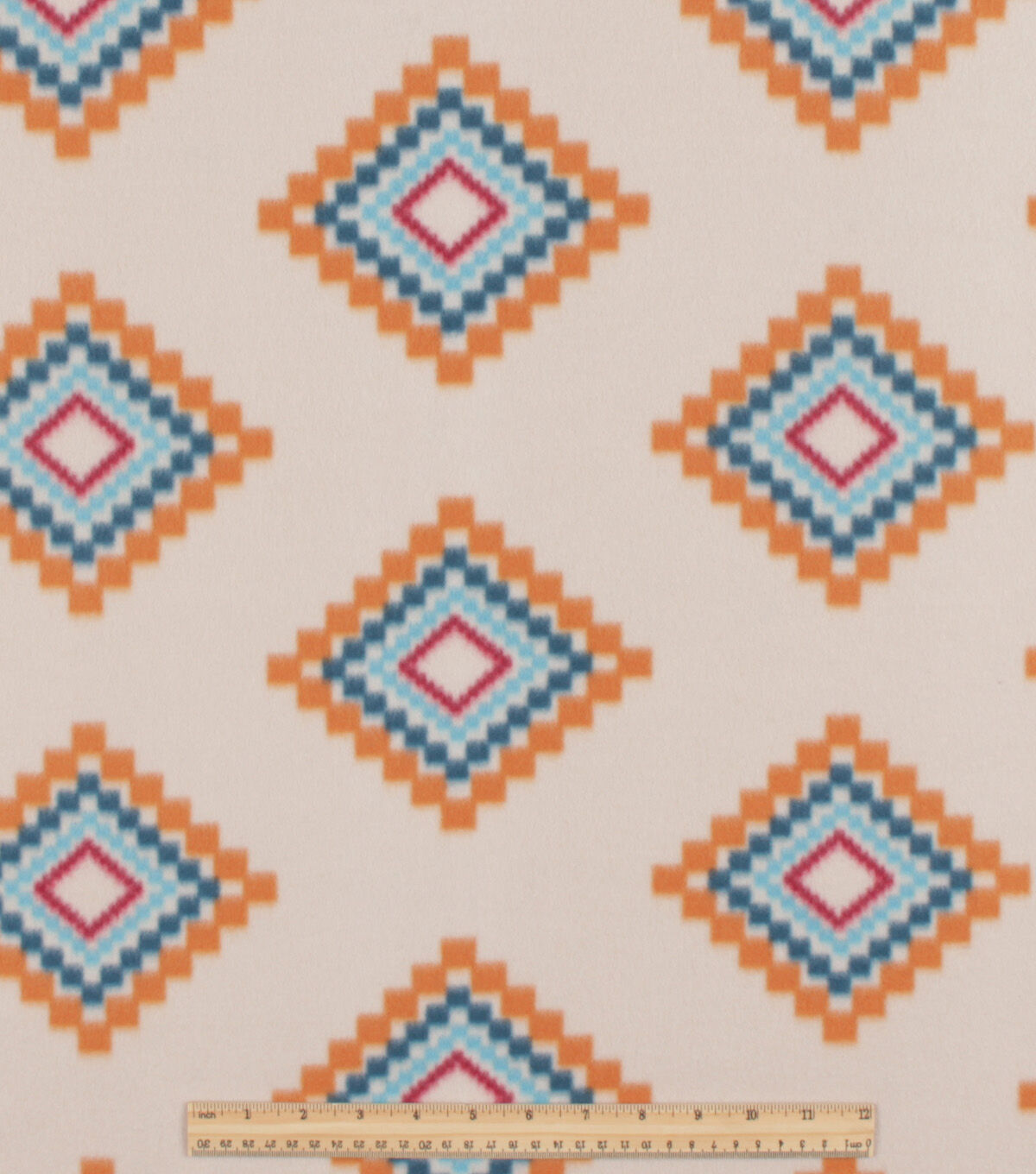 Simple Aztec Multi Blizzard Prints Fleece Fabric