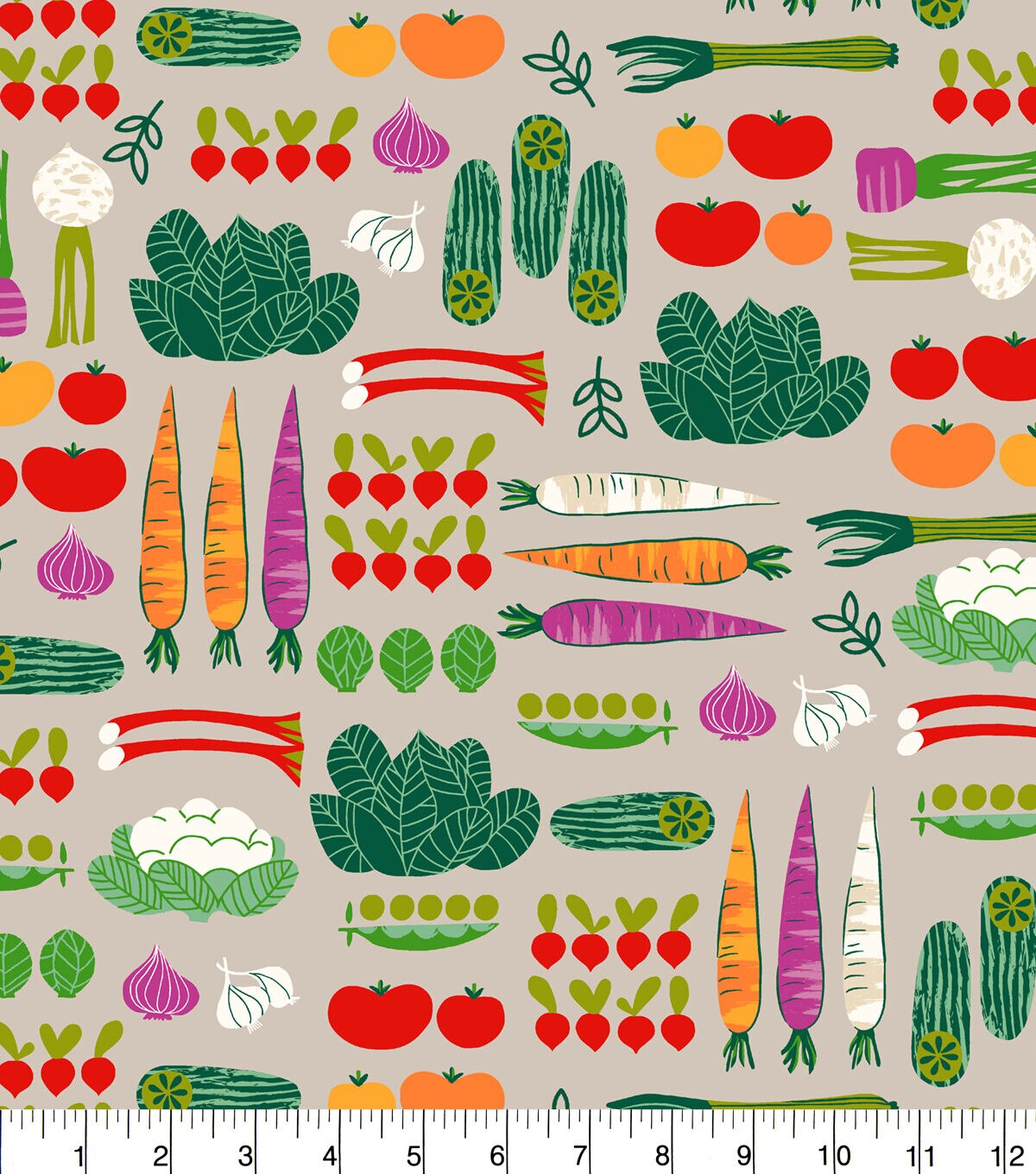 Veggies Super Snuggle Flannel Fabric