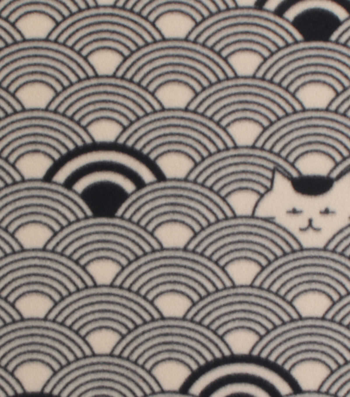 Hiding Cat Blizzard Fleece Fabric