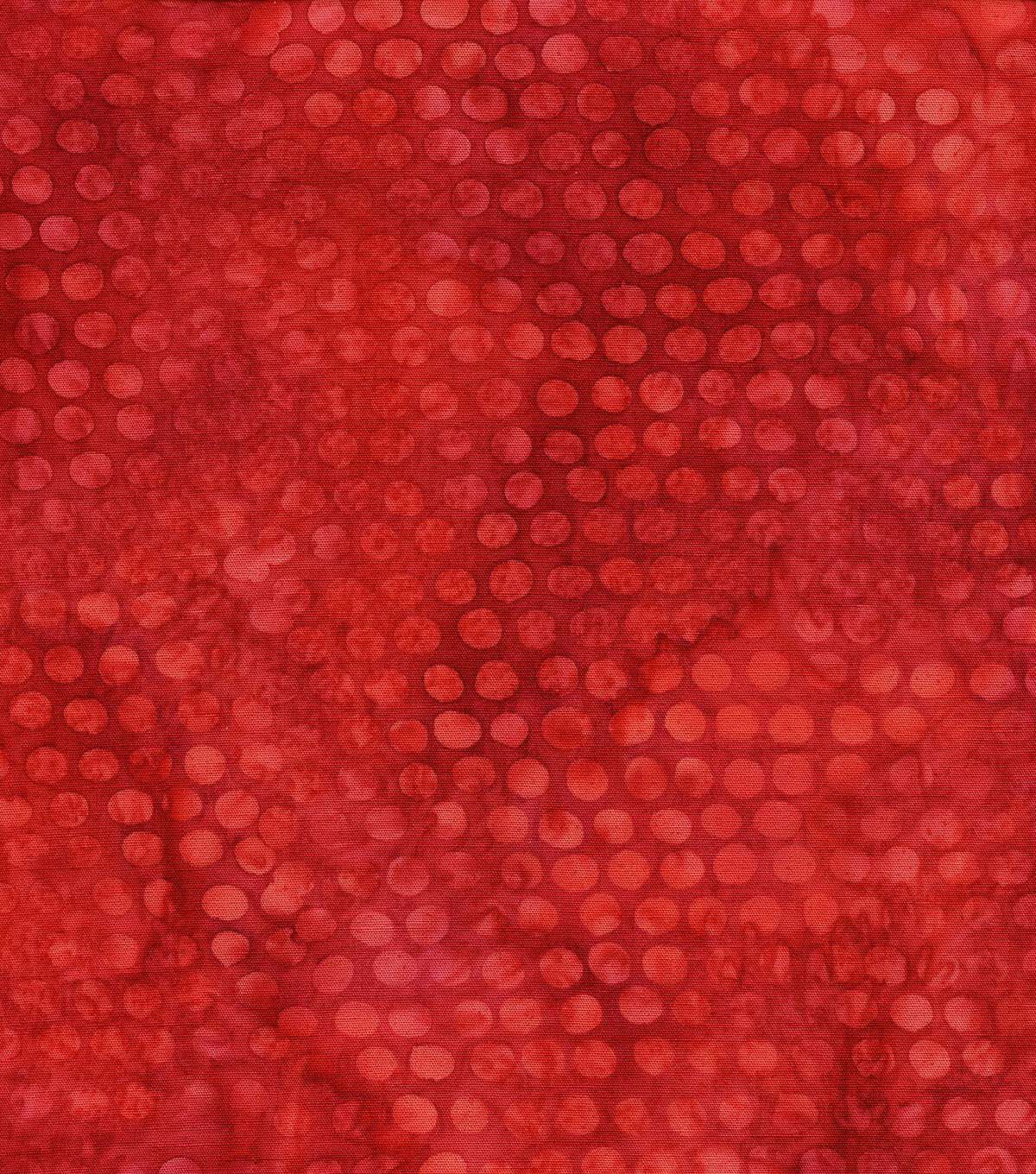 Red Dot Blender Patriotic Batik Cotton Fabric