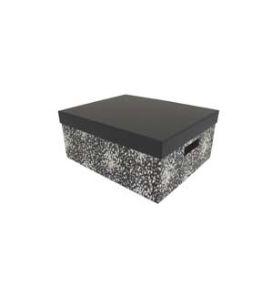 13.5 Geometric Rectangle Box With Cut Out Handles by Place & Time