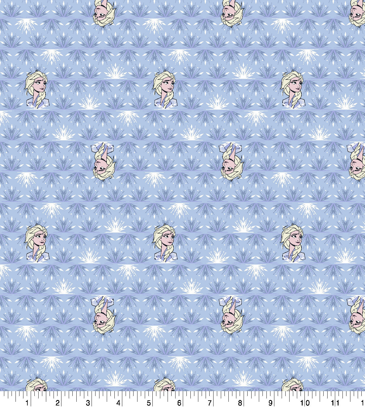 Disney Frozen 2 Cotton Knit Fabric Elsa & Snowflakes