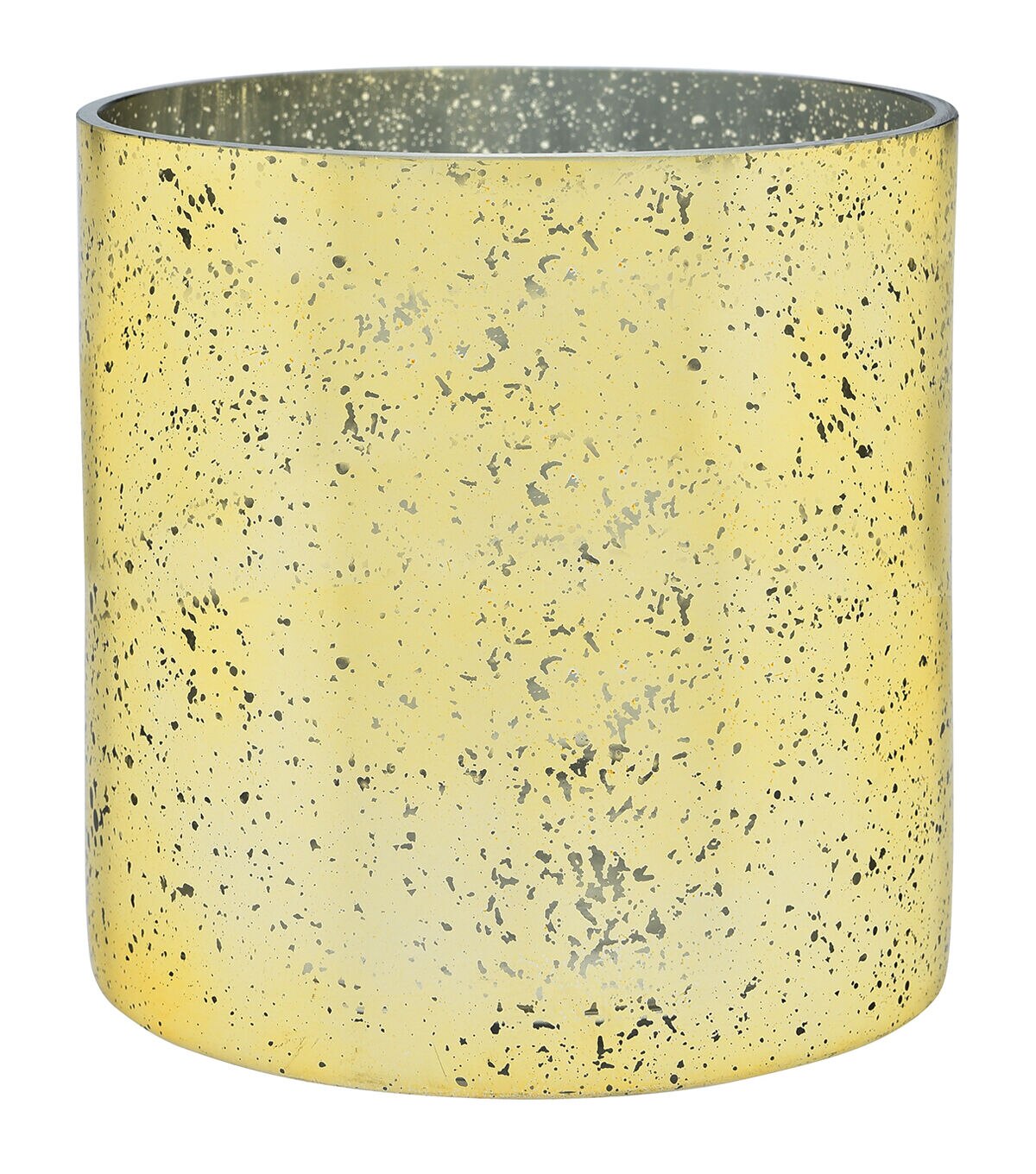 6 x 6 Gold Mercury Glass Cylinder